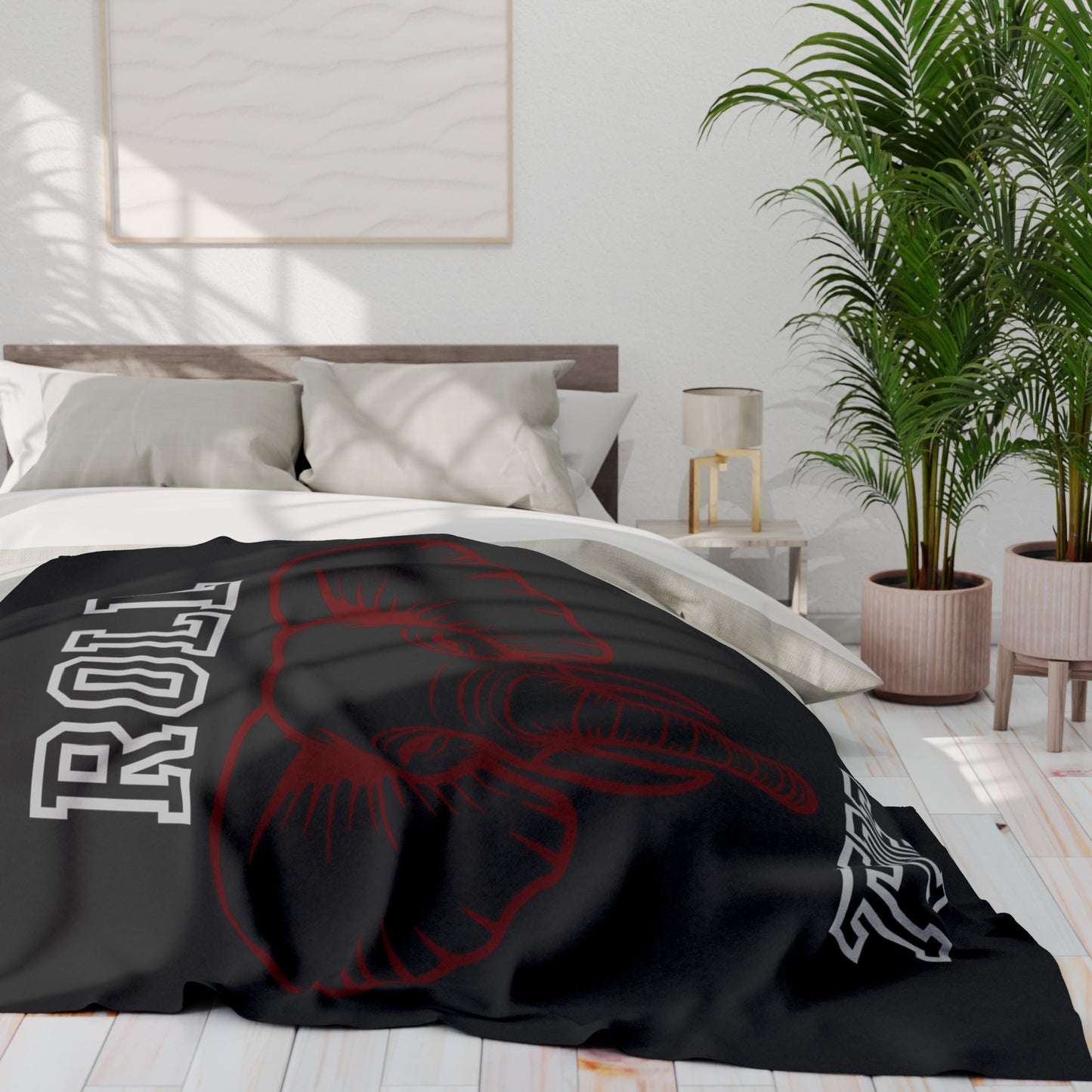 Roll Tide Blanket Black