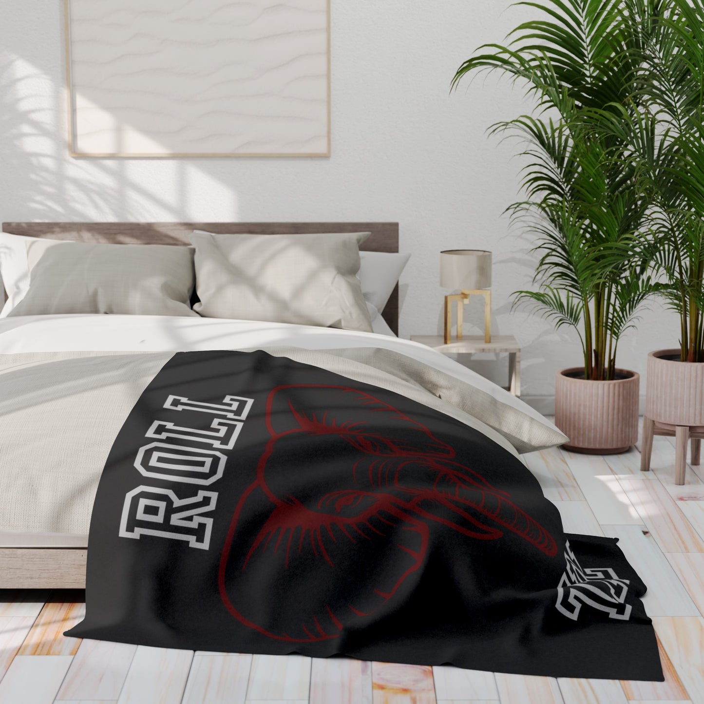Roll Tide Blanket Black