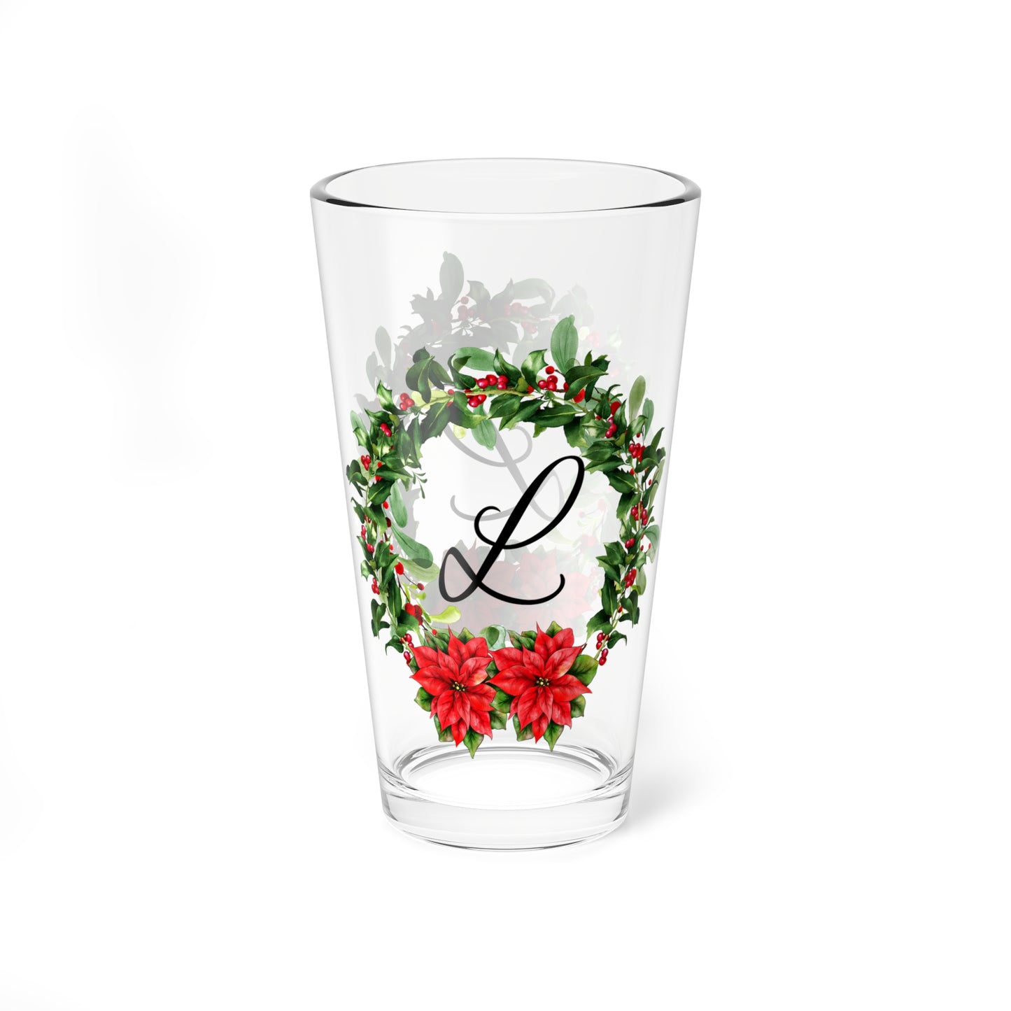 Christmas Wreath Glass "L"