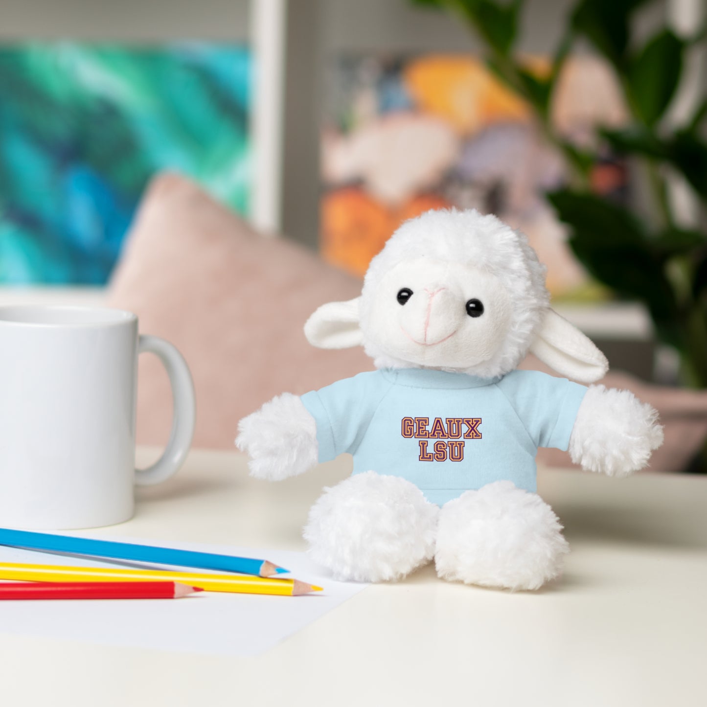 LSU Stuffed Animals with Tee