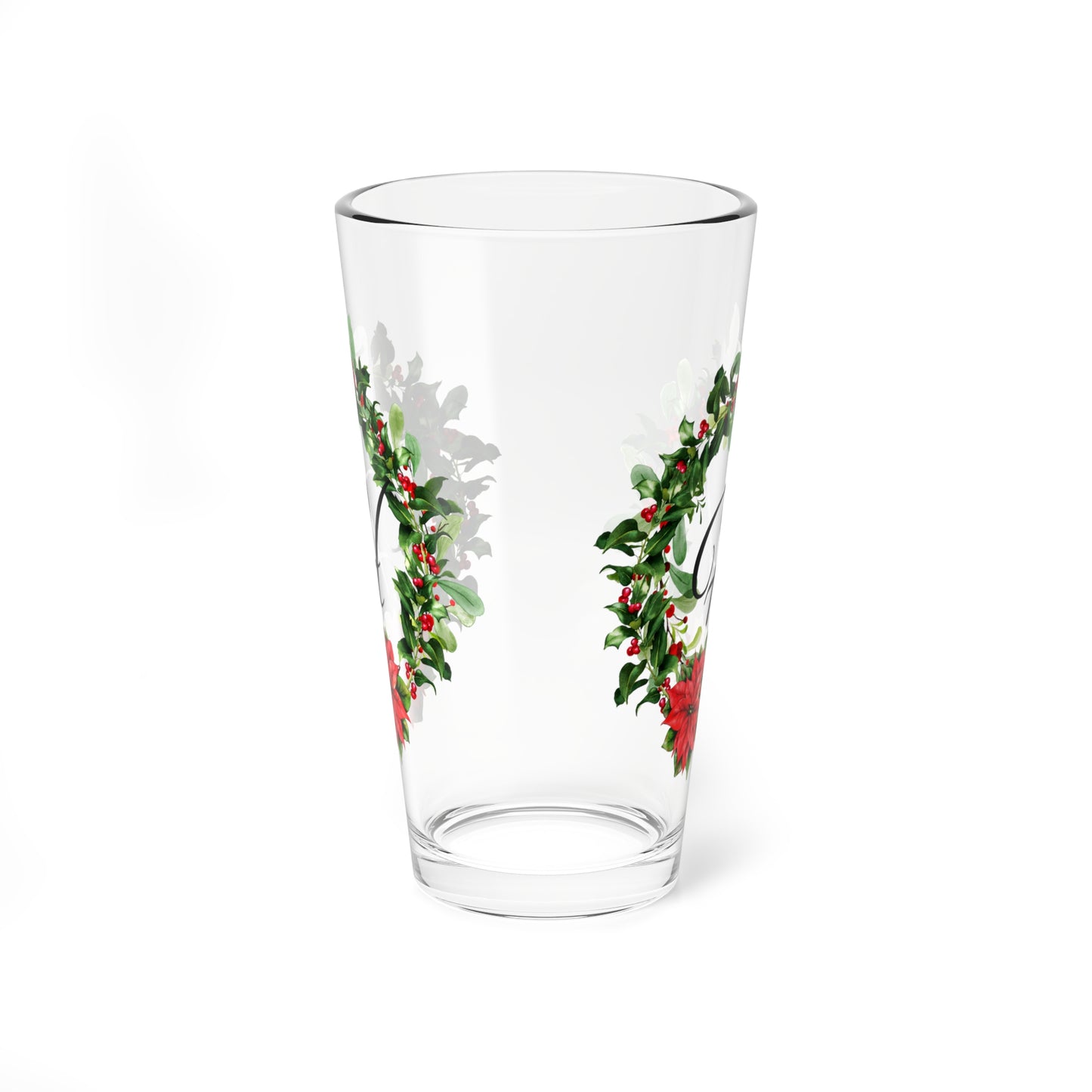 Christmas Wreath Glass "H"
