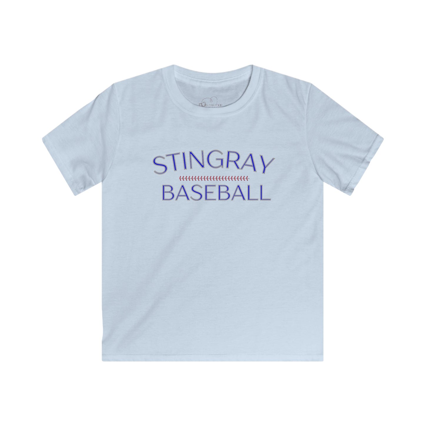 LPCA Kids Baseball Tee - Stingray Baseball Softstyle Shirt