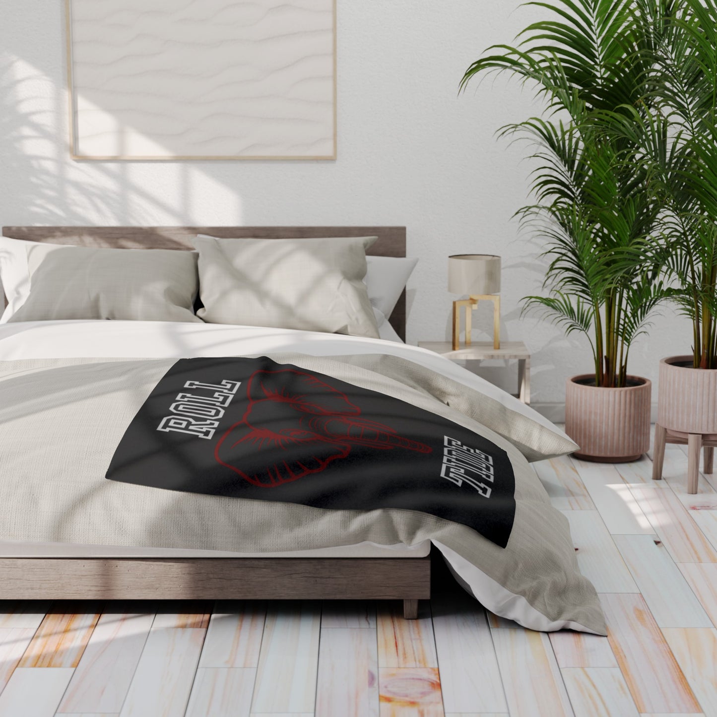 Roll Tide Blanket Black