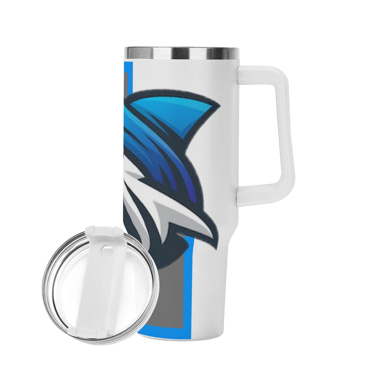 MAKOS 40oz Stainless Steel Tumbler with Handle and Straw