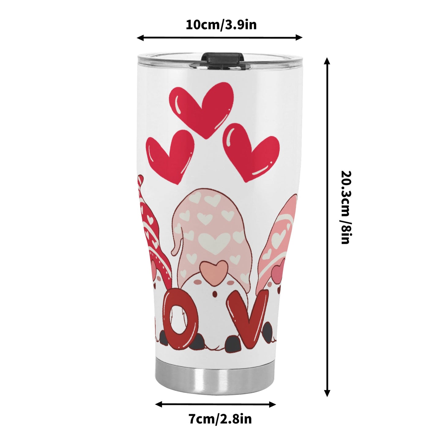 I Love You Trolly 30oz Stainless Steel Tumbler