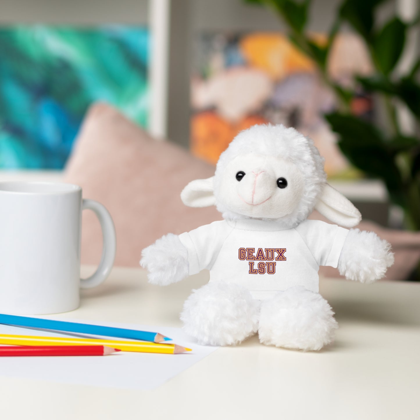 LSU Stuffed Animals with Tee