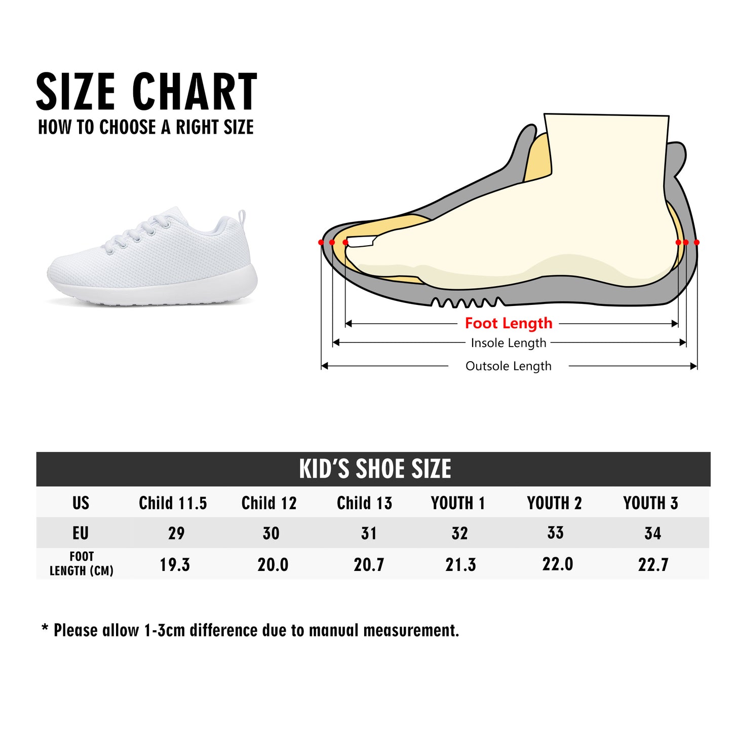 Kids Lace-up Stingray Sneakers