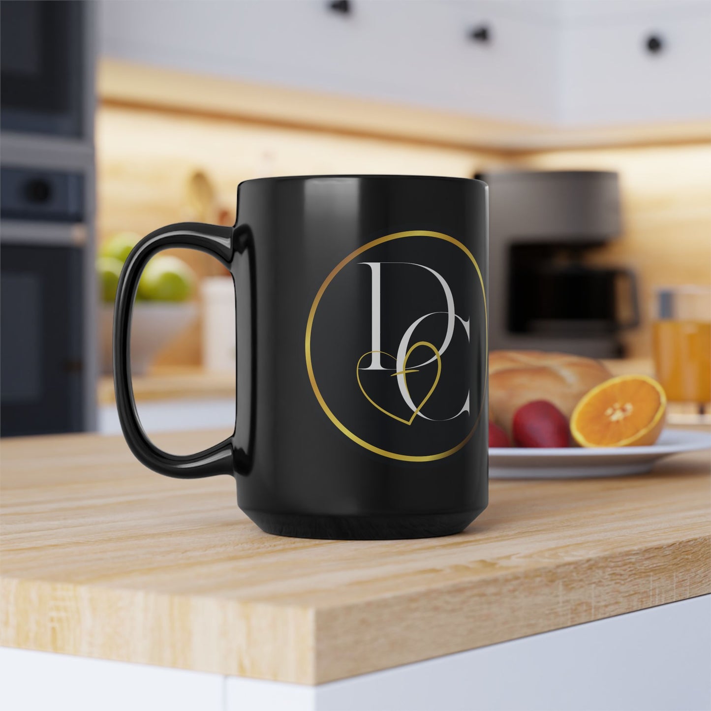 Created by Design Black Mug