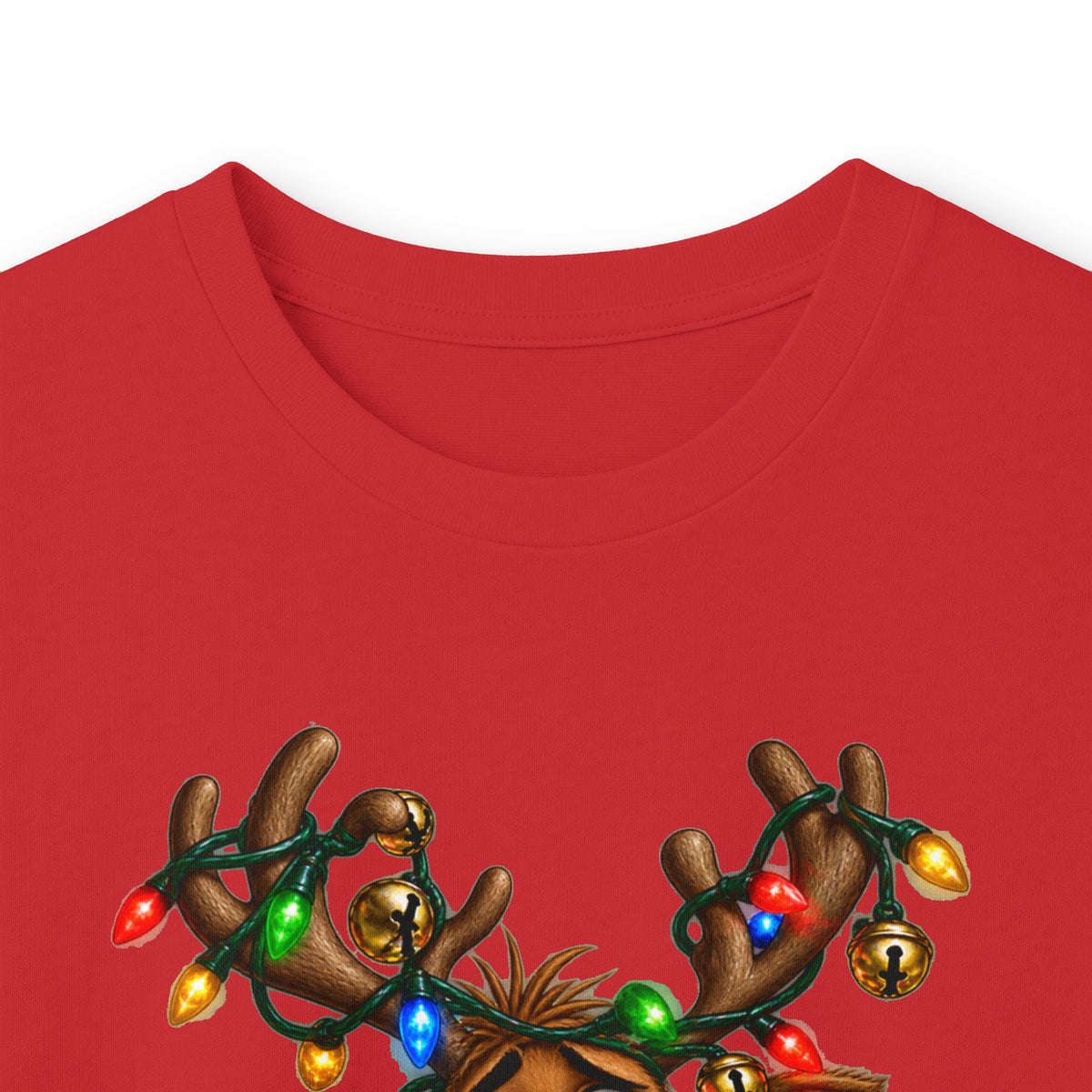 Festive Christmas Reindeer Long Sleeve Tee