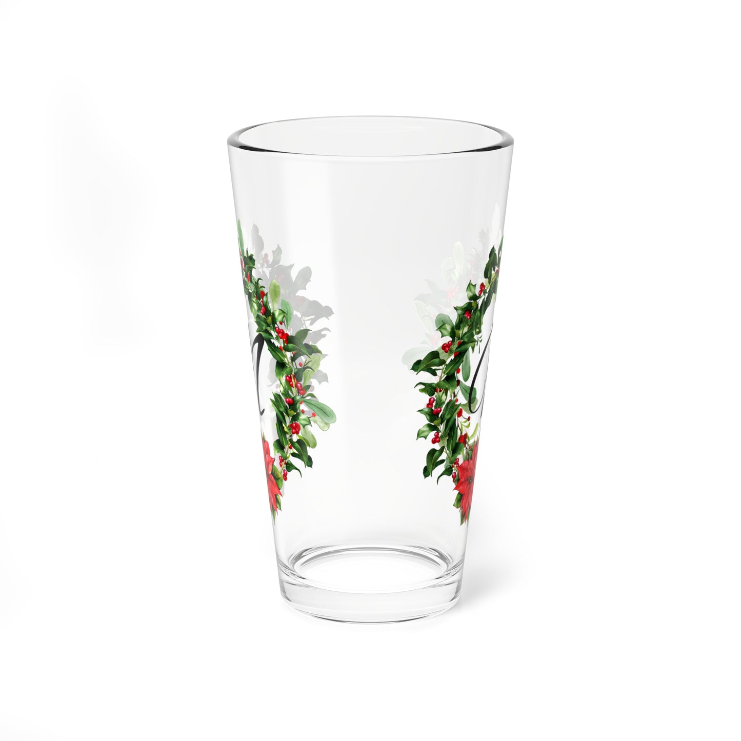 Christmas Wreath Glass "N"