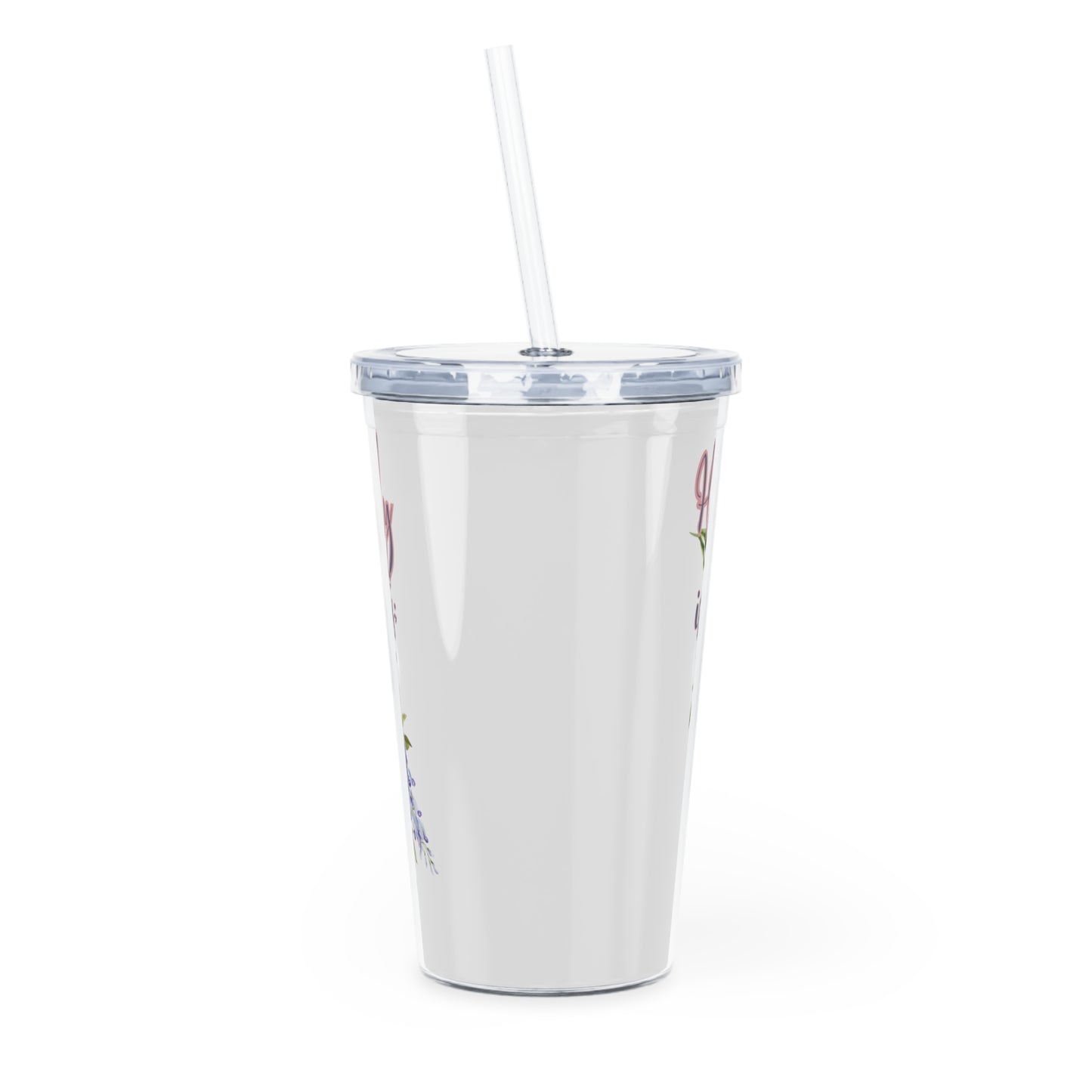 Holy, Holy, Holy Plastic Tumbler with Straw