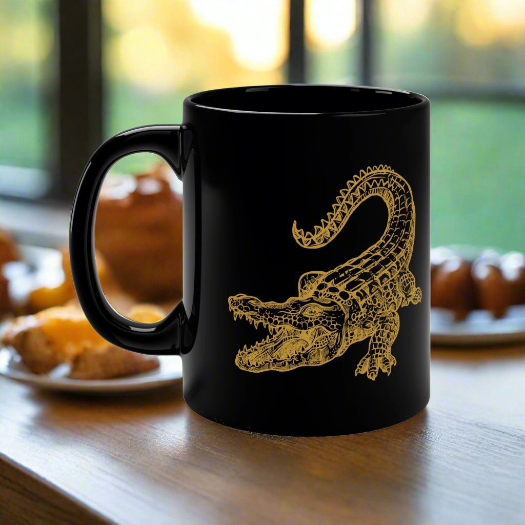Golden Gator Mug, 11oz