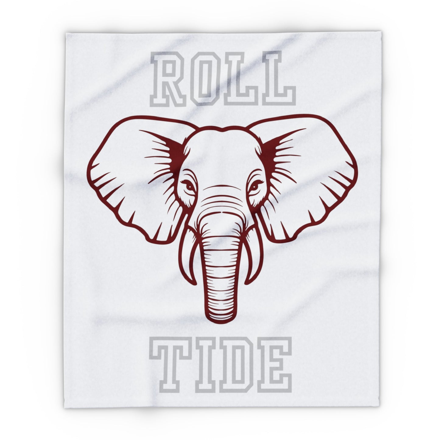 Roll Tide Blanket White