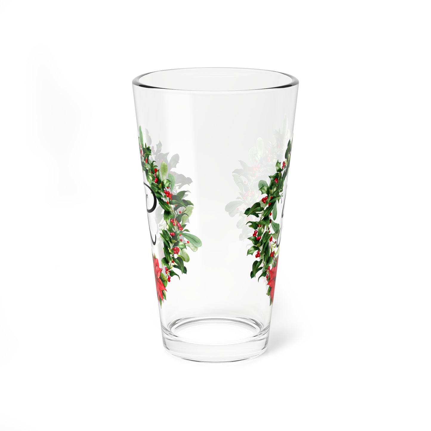 Christmas Wreath Glass "R"