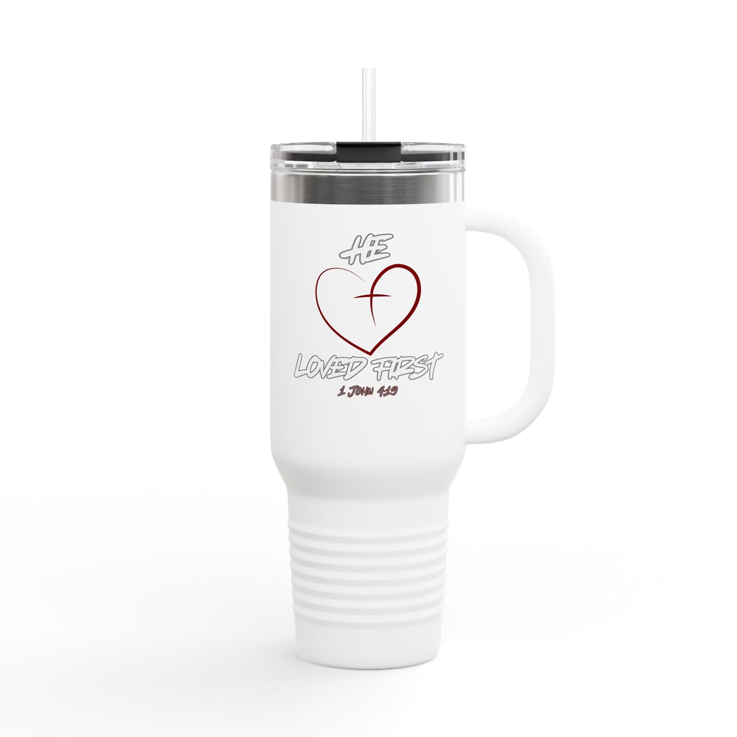 HLF He Loved First Insulated Travel Mug, 40oz