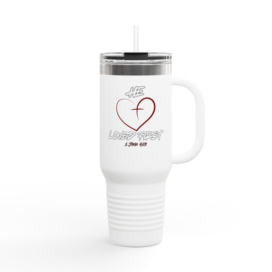 HLF He Loved First Insulated Travel Mug, 40oz