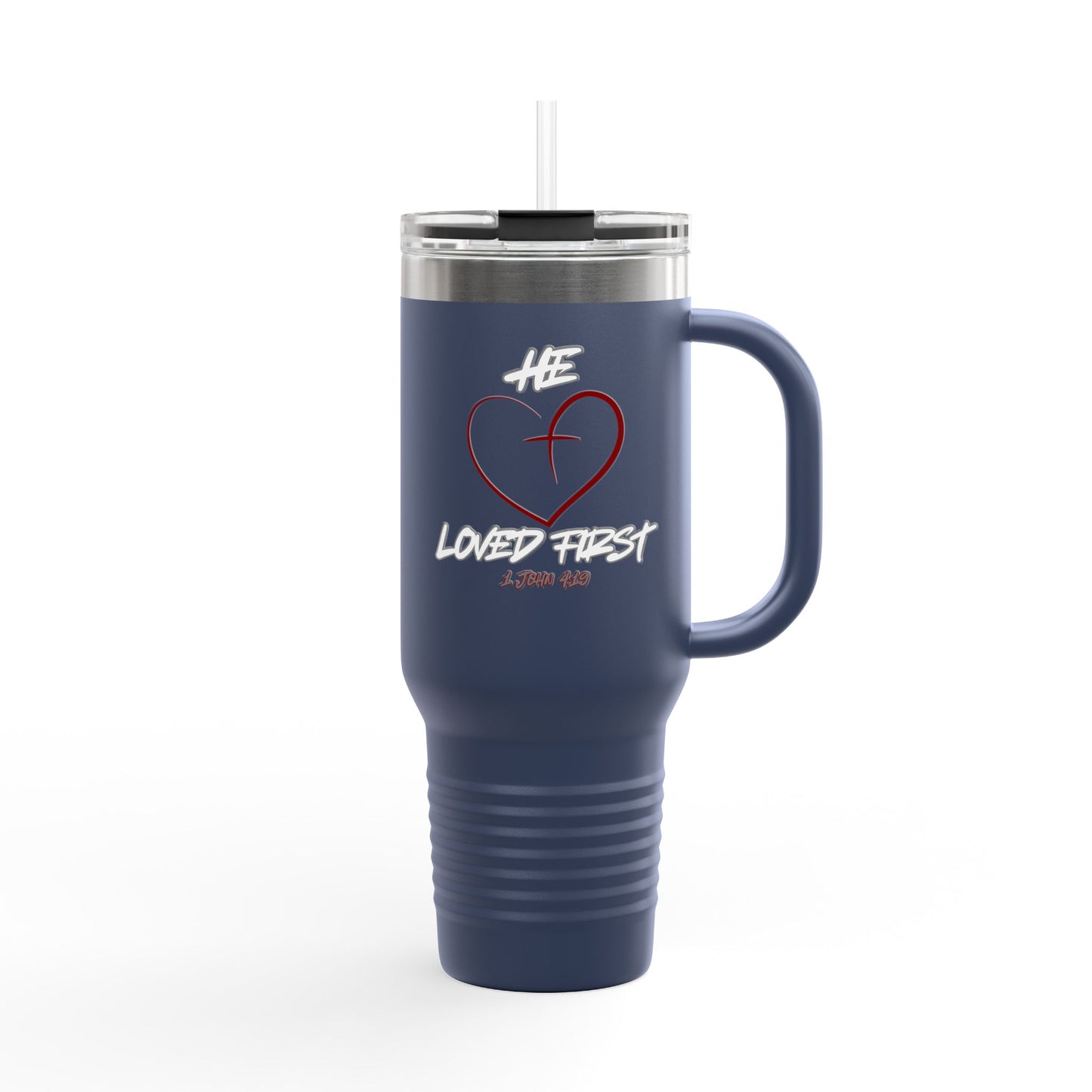 HLF He Loved First Insulated Travel Mug, 40oz
