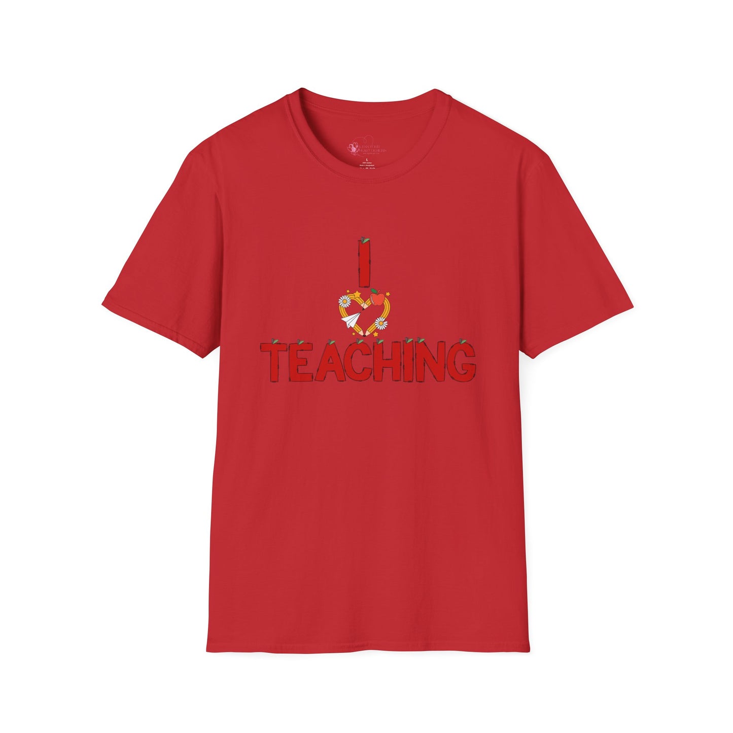 I Love Teaching T‑Shirt — Cute Apple & Pencil Teacher Tee