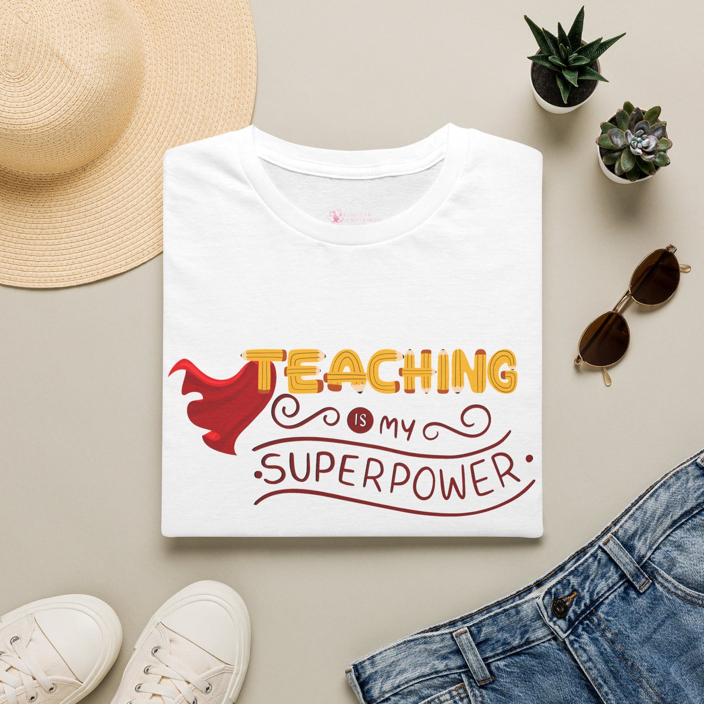 Teaching Is My Superpower T-Shirt — Teacher Appreciation Graphic Tee