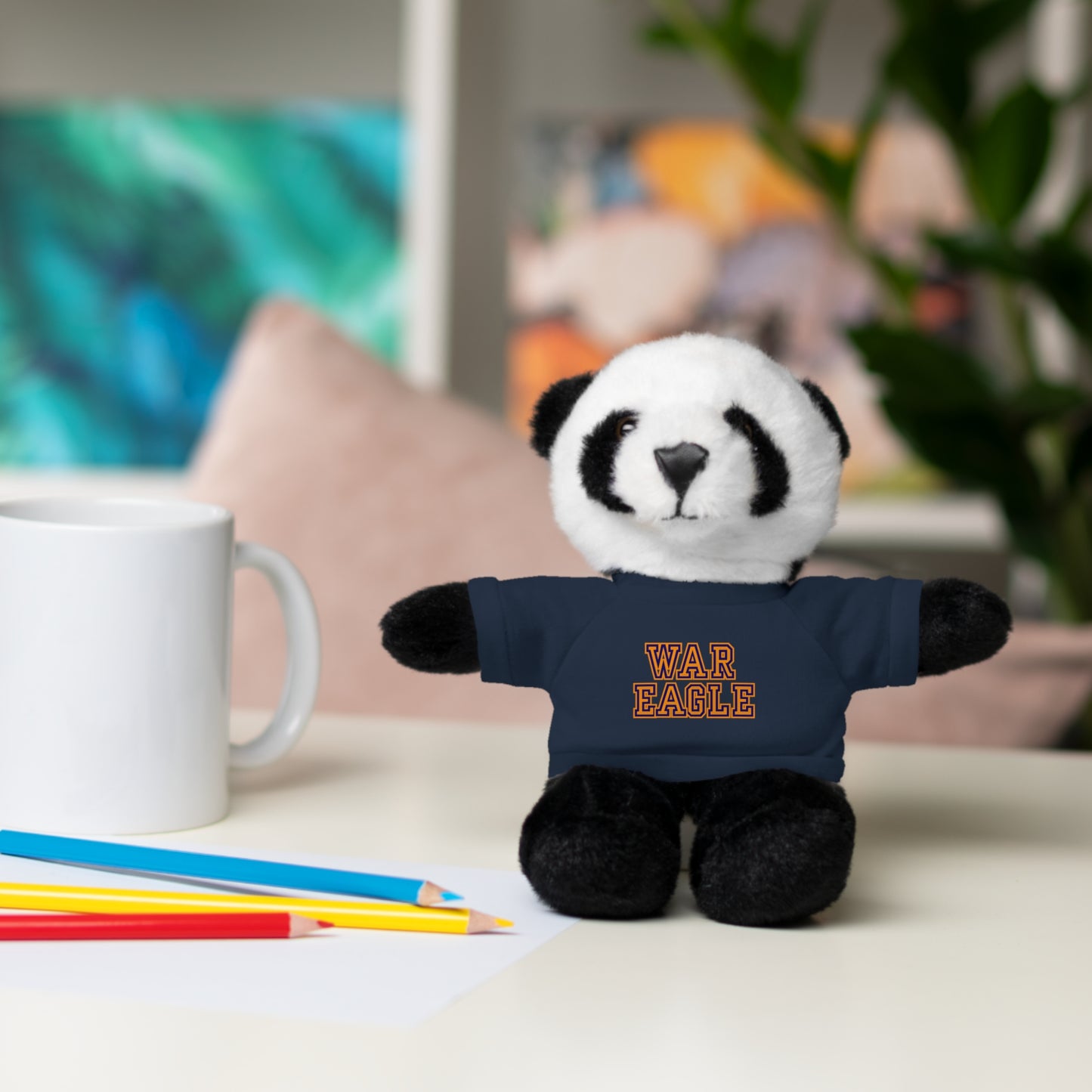 War Eagle Plush Bear with Tee — College Spirit Stuffed Animal