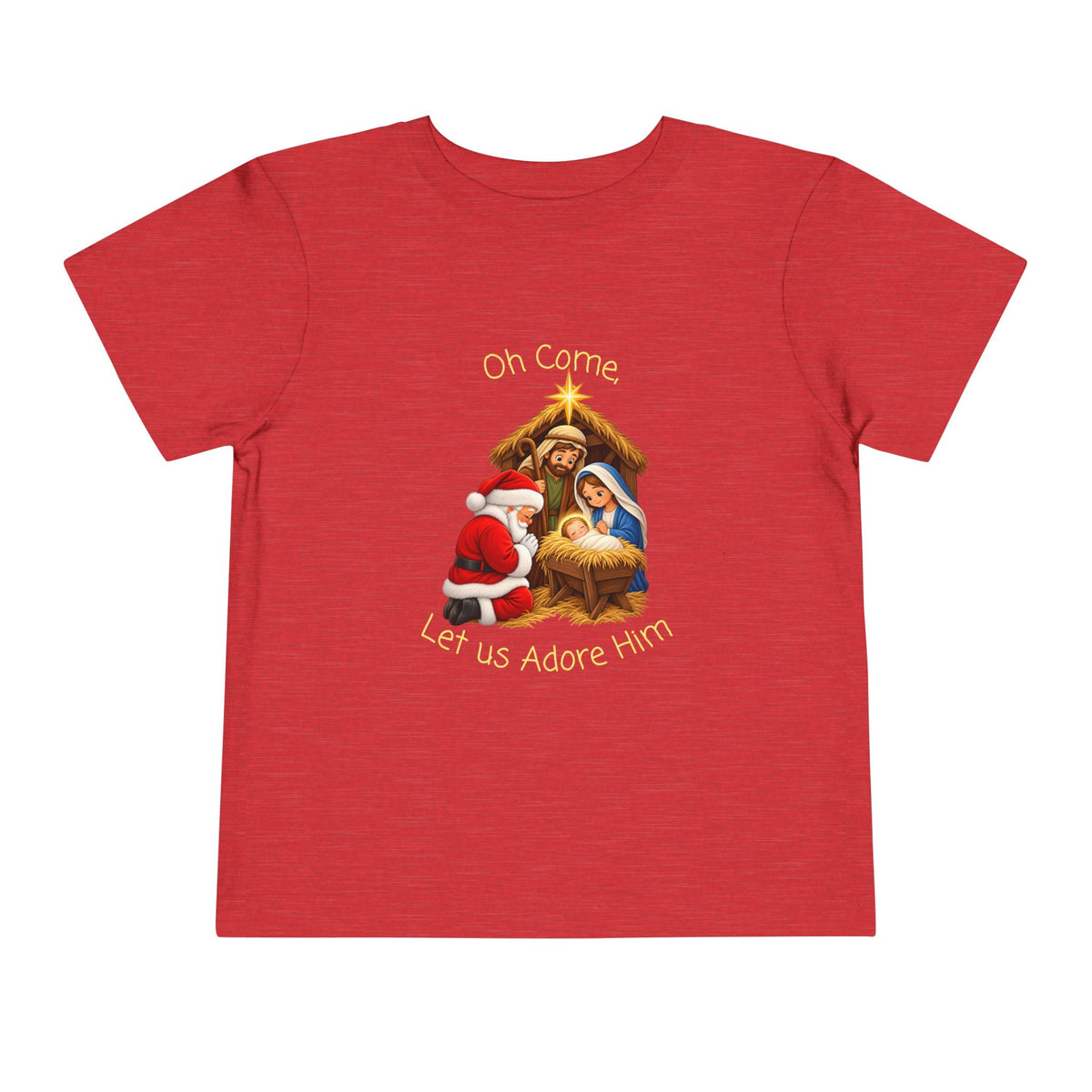 Toddler Christmas Nativity Scene Short Sleeve Tee