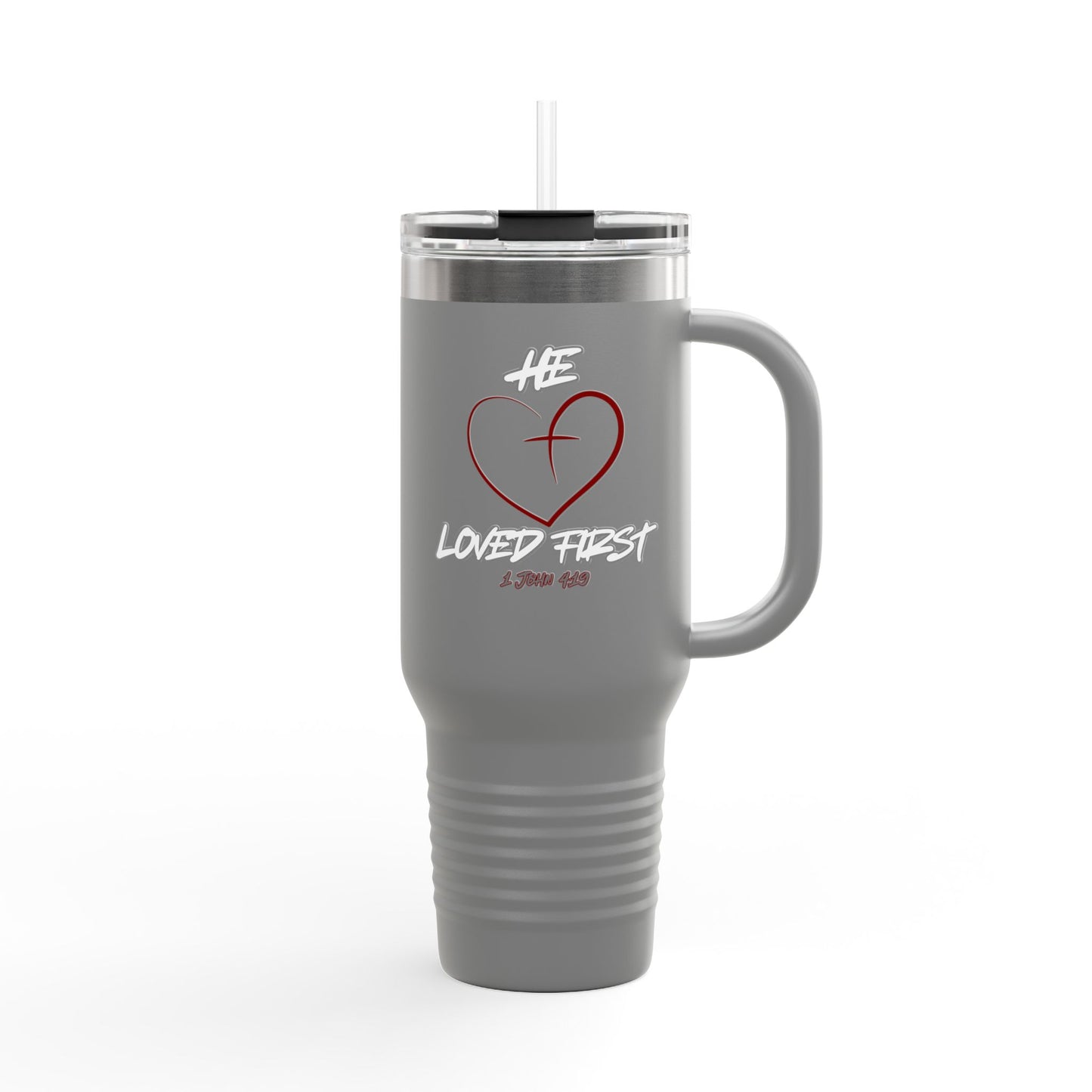 HLF He Loved First Insulated Travel Mug, 40oz