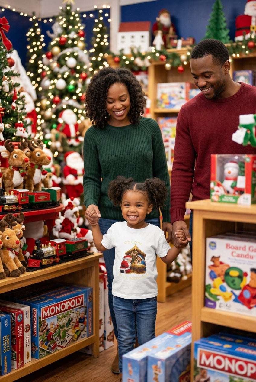 Toddler Christmas Nativity Scene Short Sleeve Tee