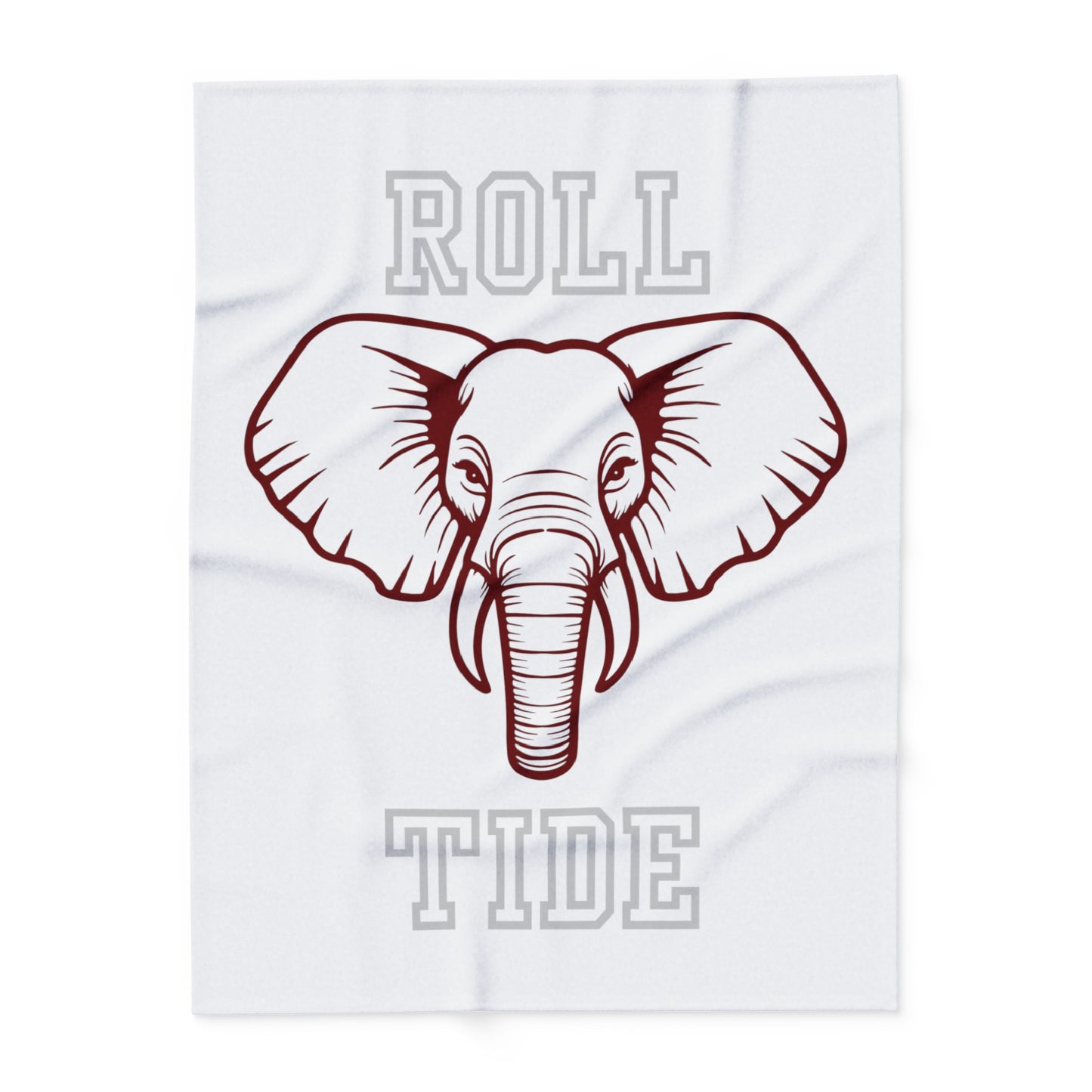 Roll Tide Blanket White