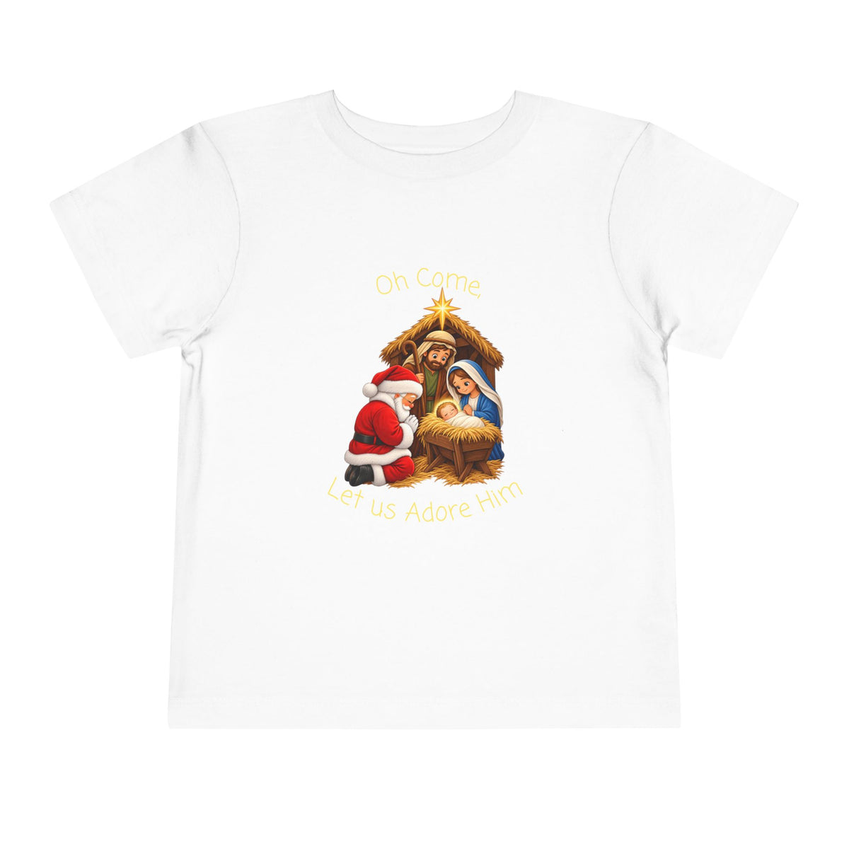 Toddler Christmas Nativity Scene Short Sleeve Tee
