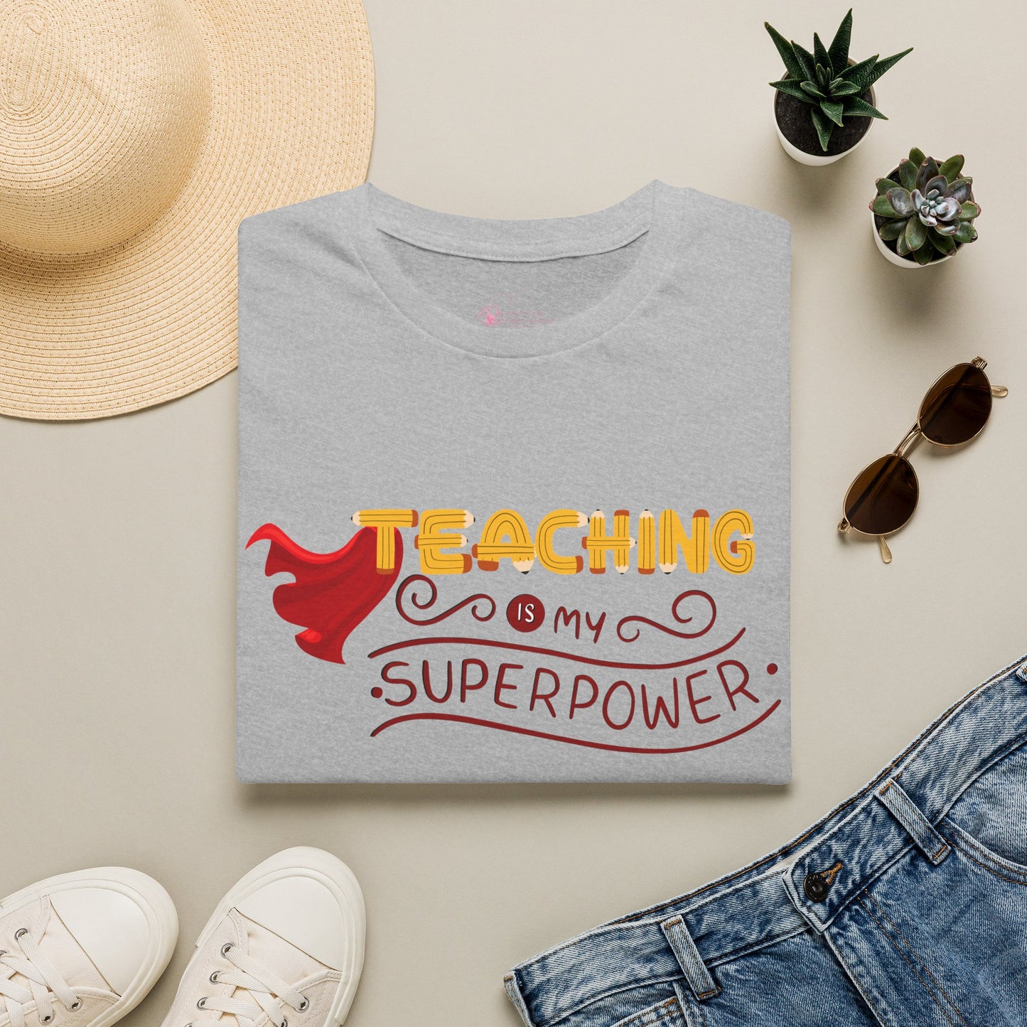 Teaching Is My Superpower T-Shirt — Teacher Appreciation Graphic Tee