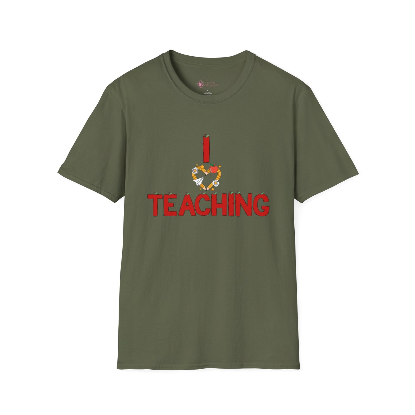 I Love Teaching T‑Shirt — Cute Apple & Pencil Teacher Tee