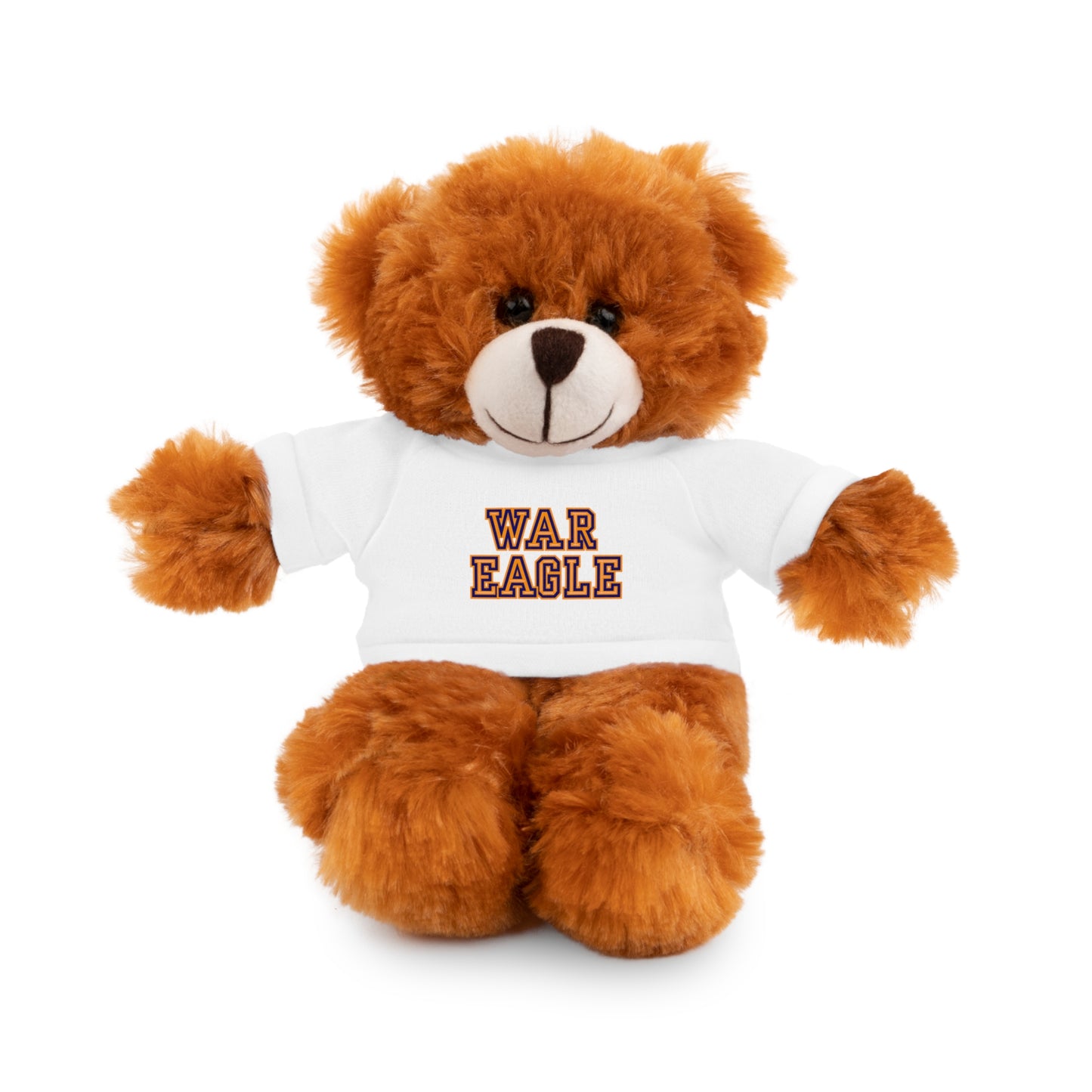 War Eagle Plush Bear with Tee — College Spirit Stuffed Animal