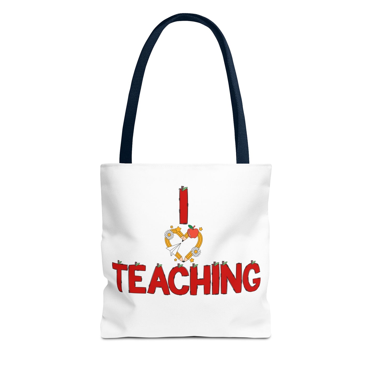 Teaching Tote Bag – "I Love Teaching" Teacher Gift Canvas Tote for Educators