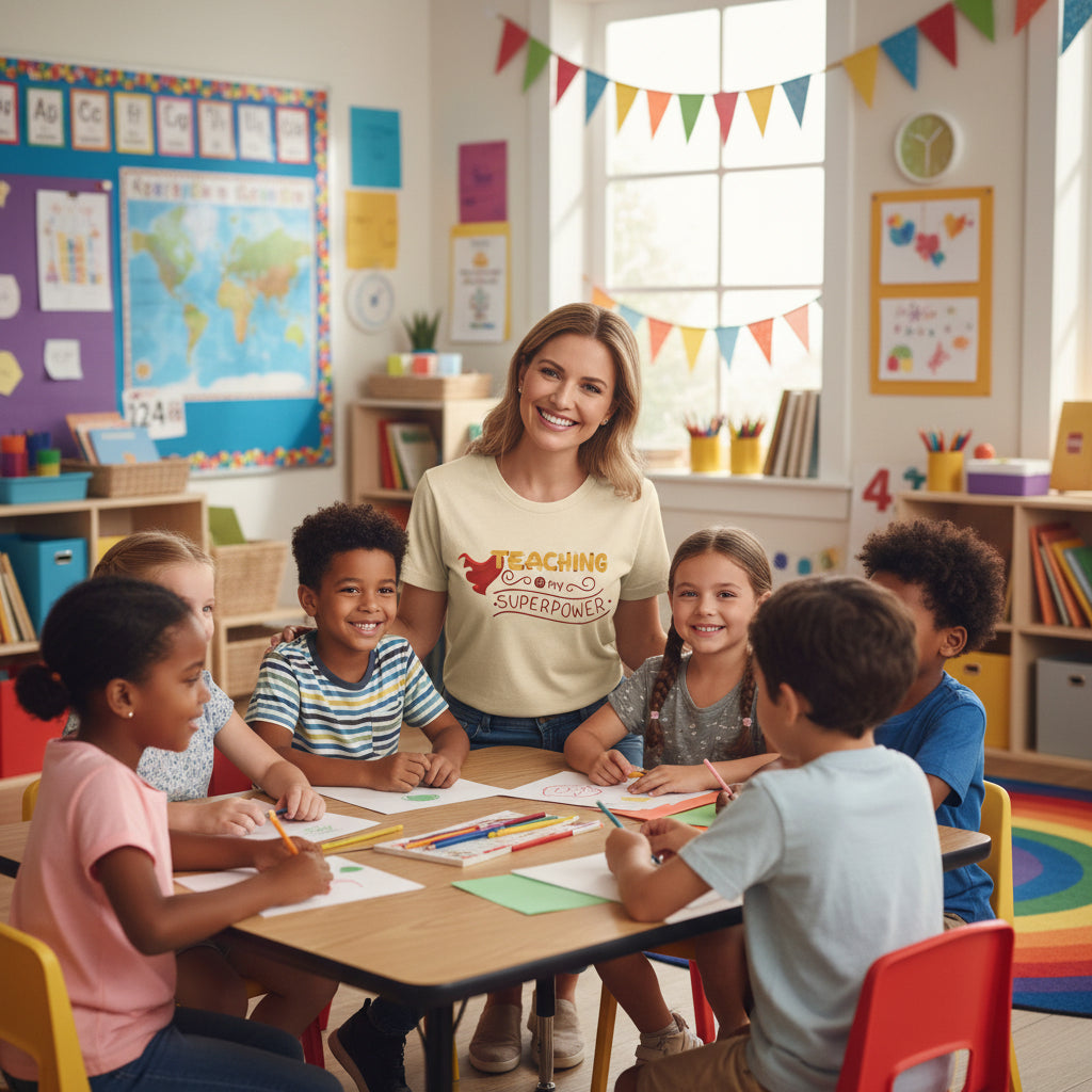 Teaching Is My Superpower T-Shirt — Teacher Appreciation Graphic Tee