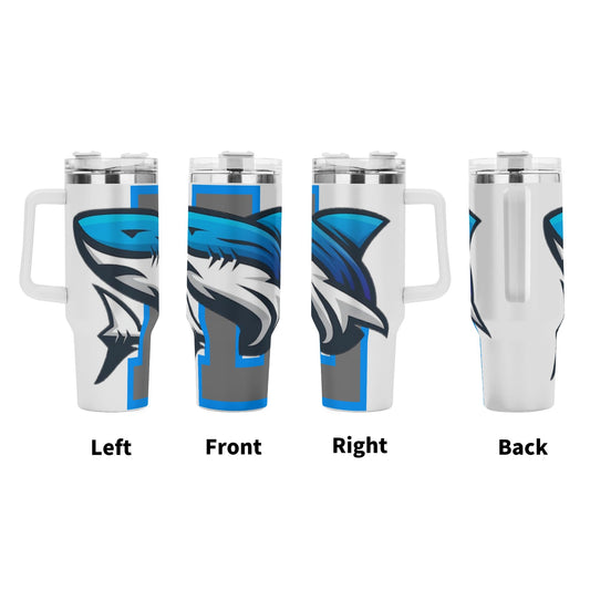 MAKOS 40oz Stainless Steel Tumbler with Handle and Straw