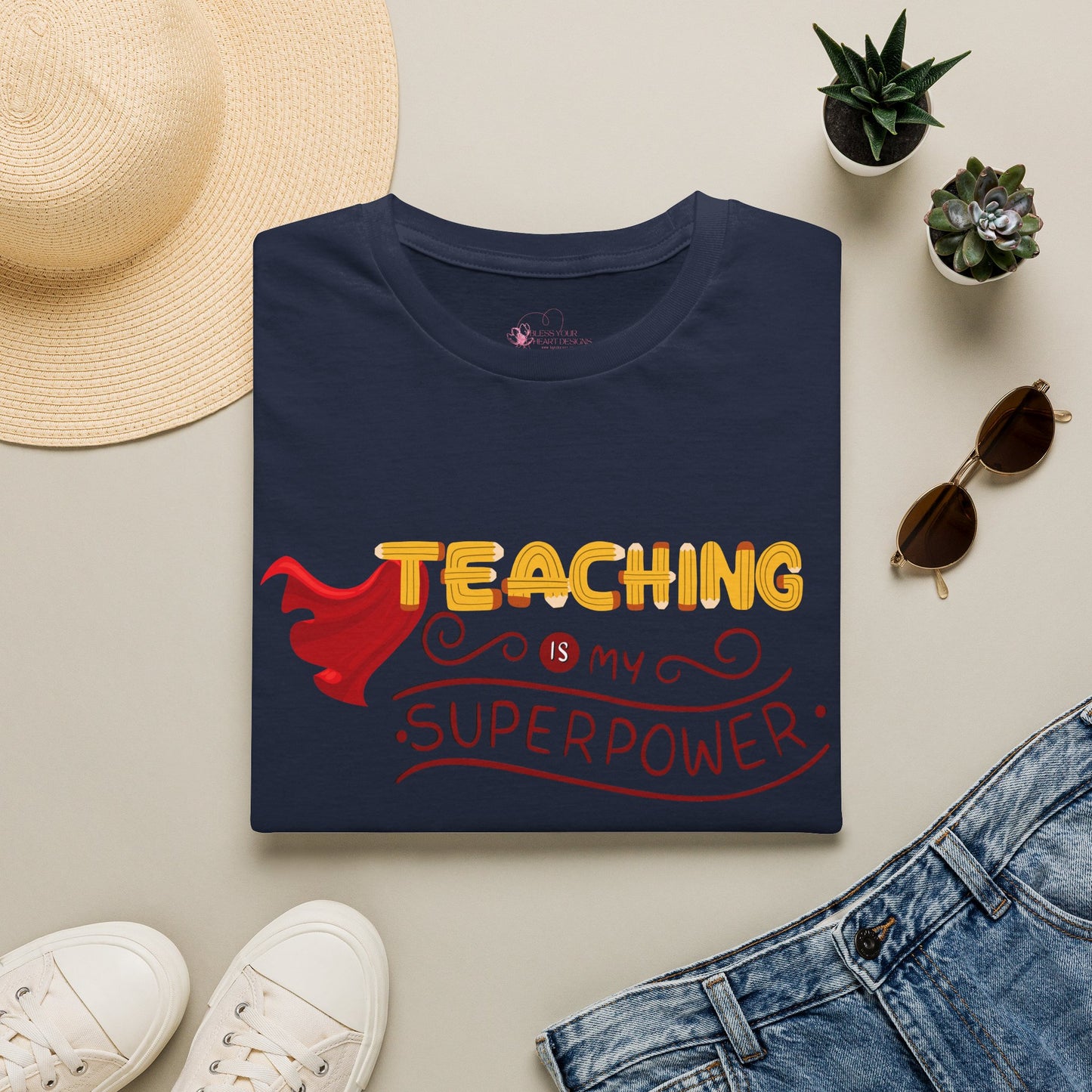 Teaching Is My Superpower T-Shirt — Teacher Appreciation Graphic Tee
