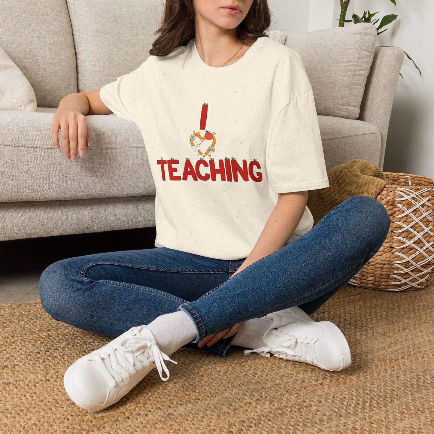 I Love Teaching T‑Shirt — Cute Apple & Pencil Teacher Tee