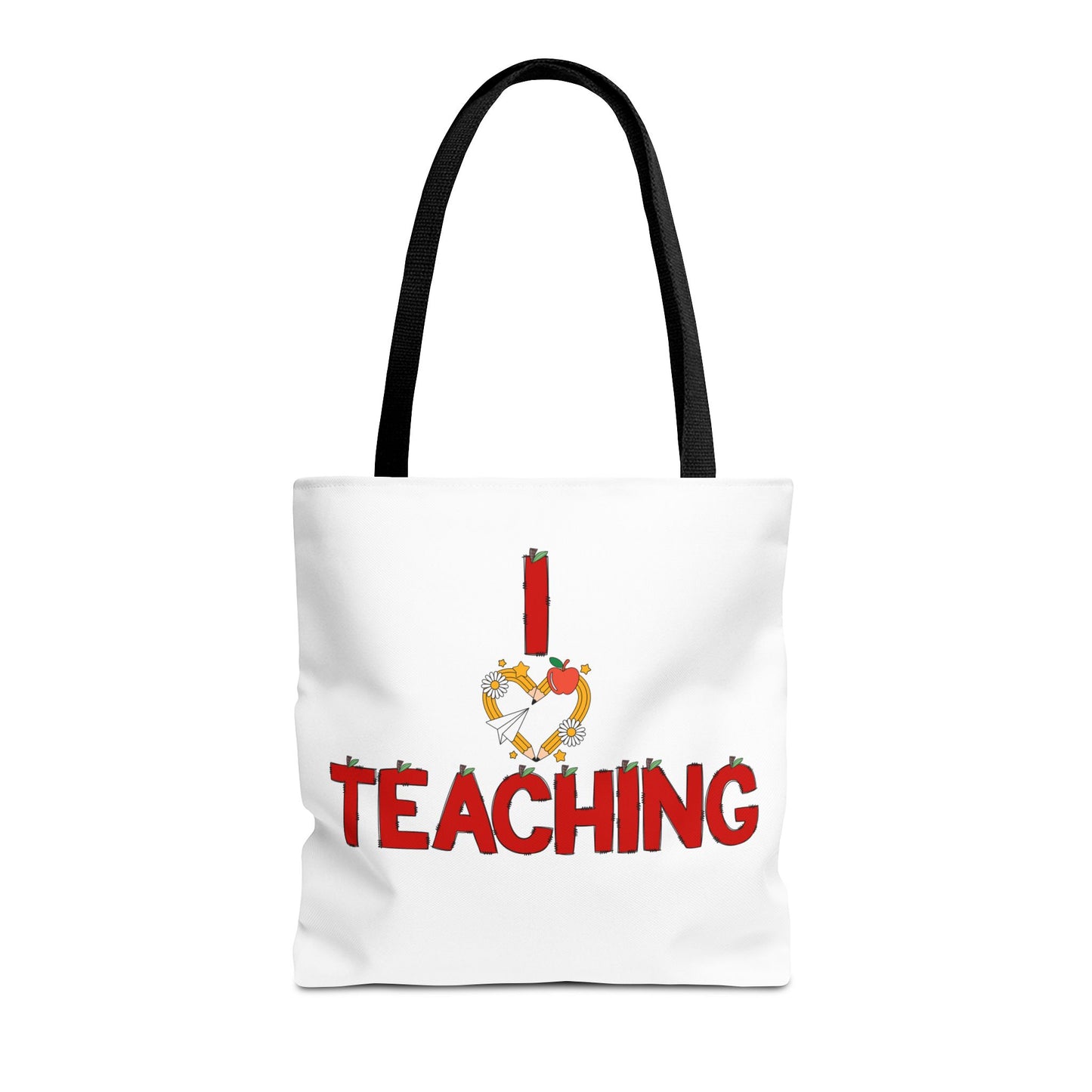 Teaching Tote Bag – "I Love Teaching" Teacher Gift Canvas Tote for Educators