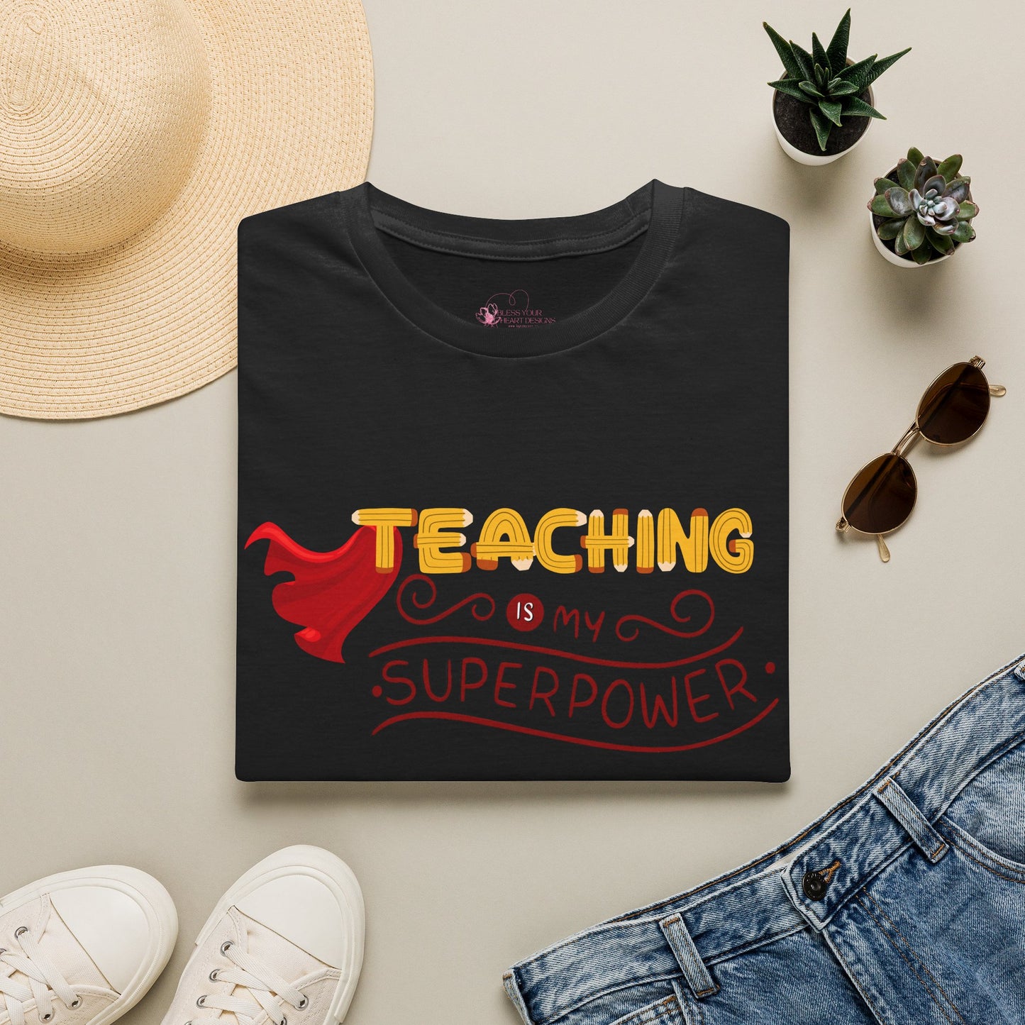 Teaching Is My Superpower T-Shirt — Teacher Appreciation Graphic Tee