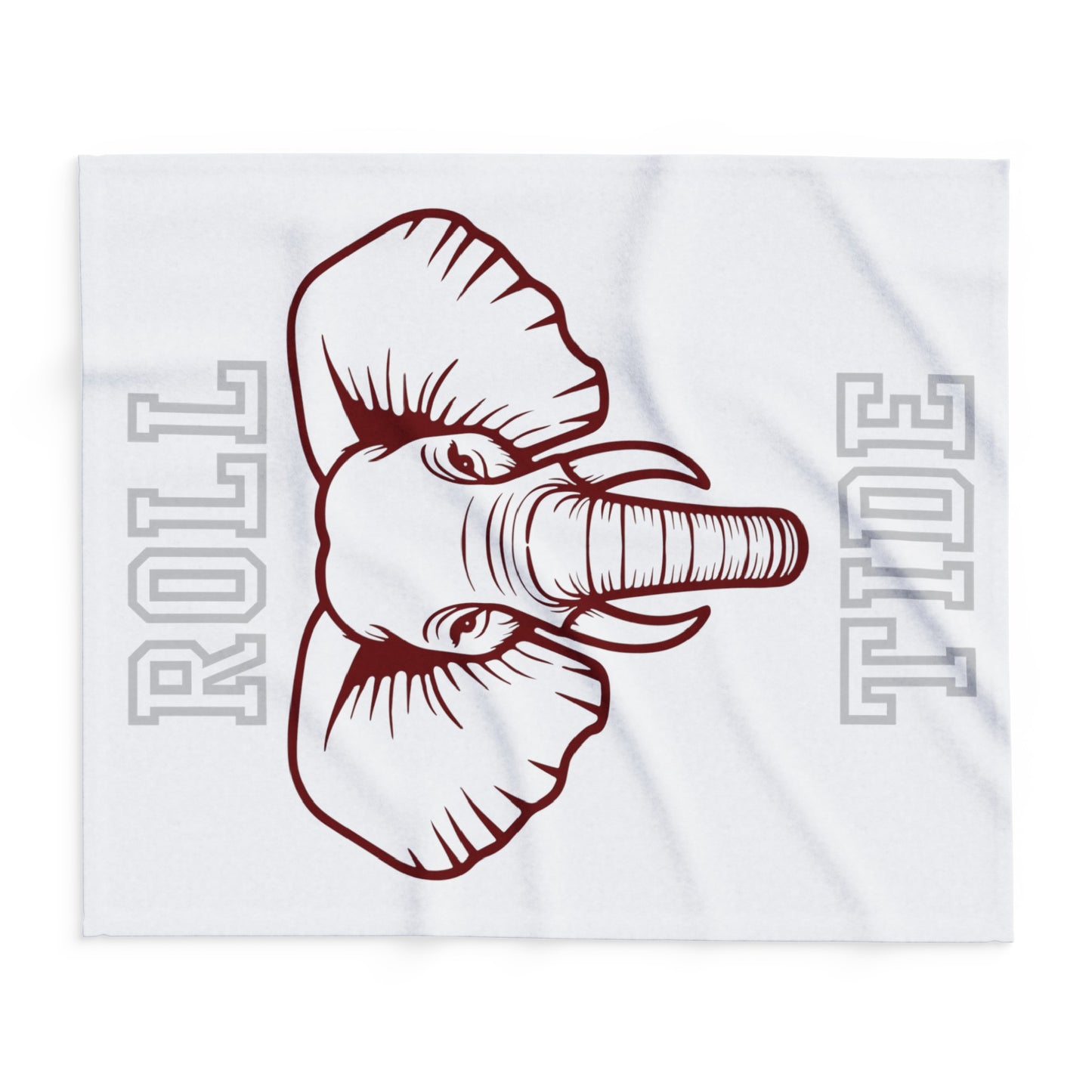 Roll Tide Blanket White