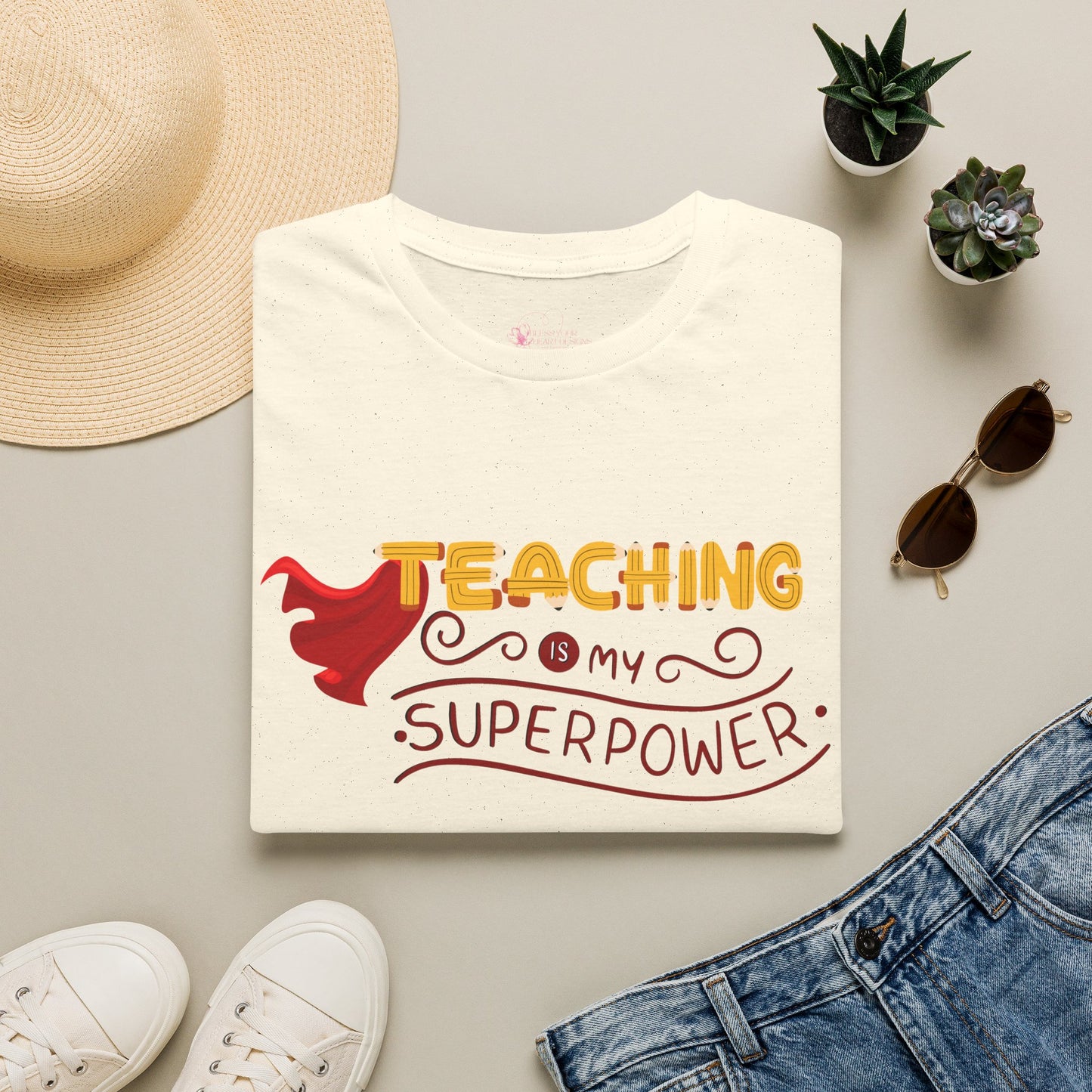 Teaching Is My Superpower T-Shirt — Teacher Appreciation Graphic Tee