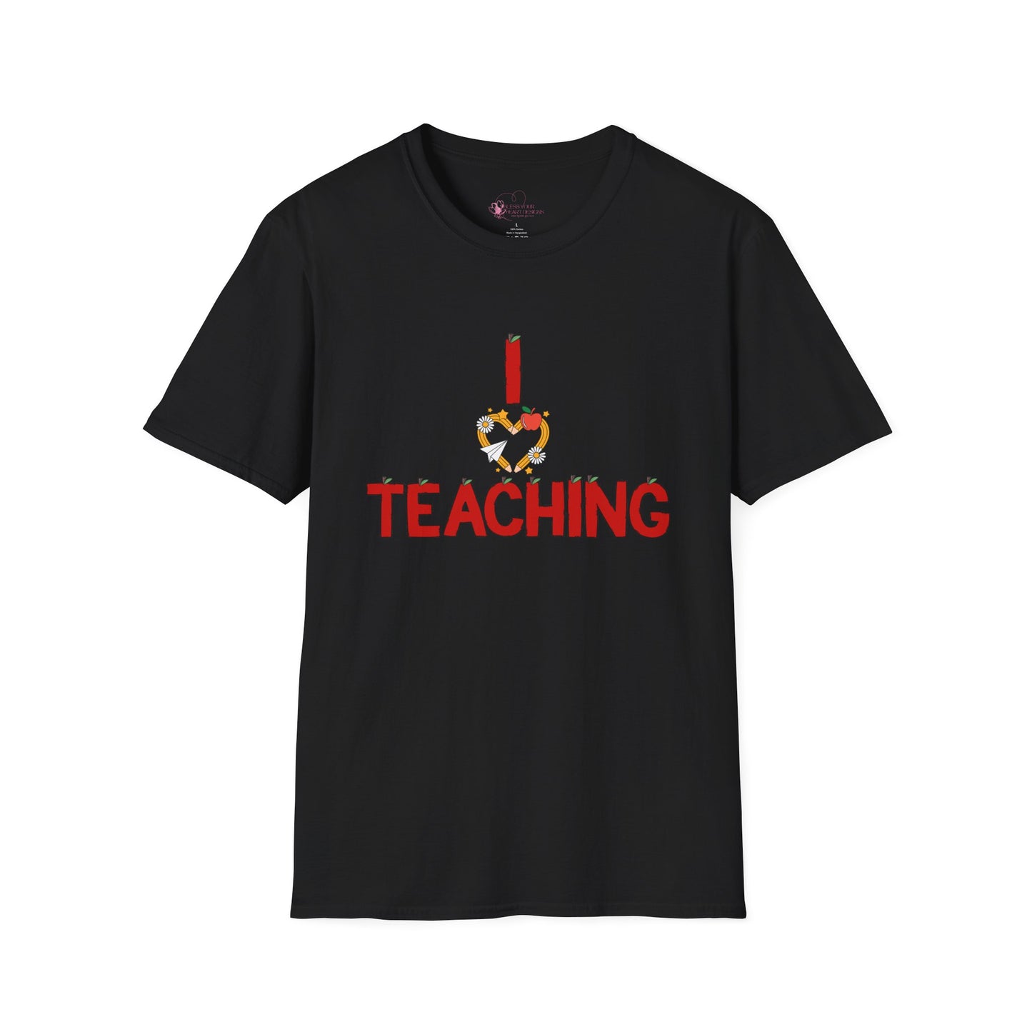 I Love Teaching T‑Shirt — Cute Apple & Pencil Teacher Tee