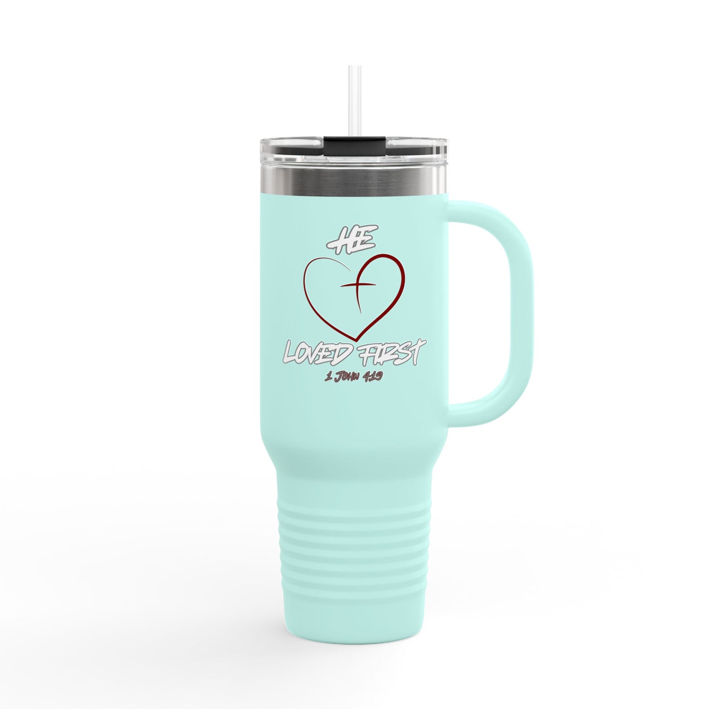 HLF He Loved First Insulated Travel Mug, 40oz