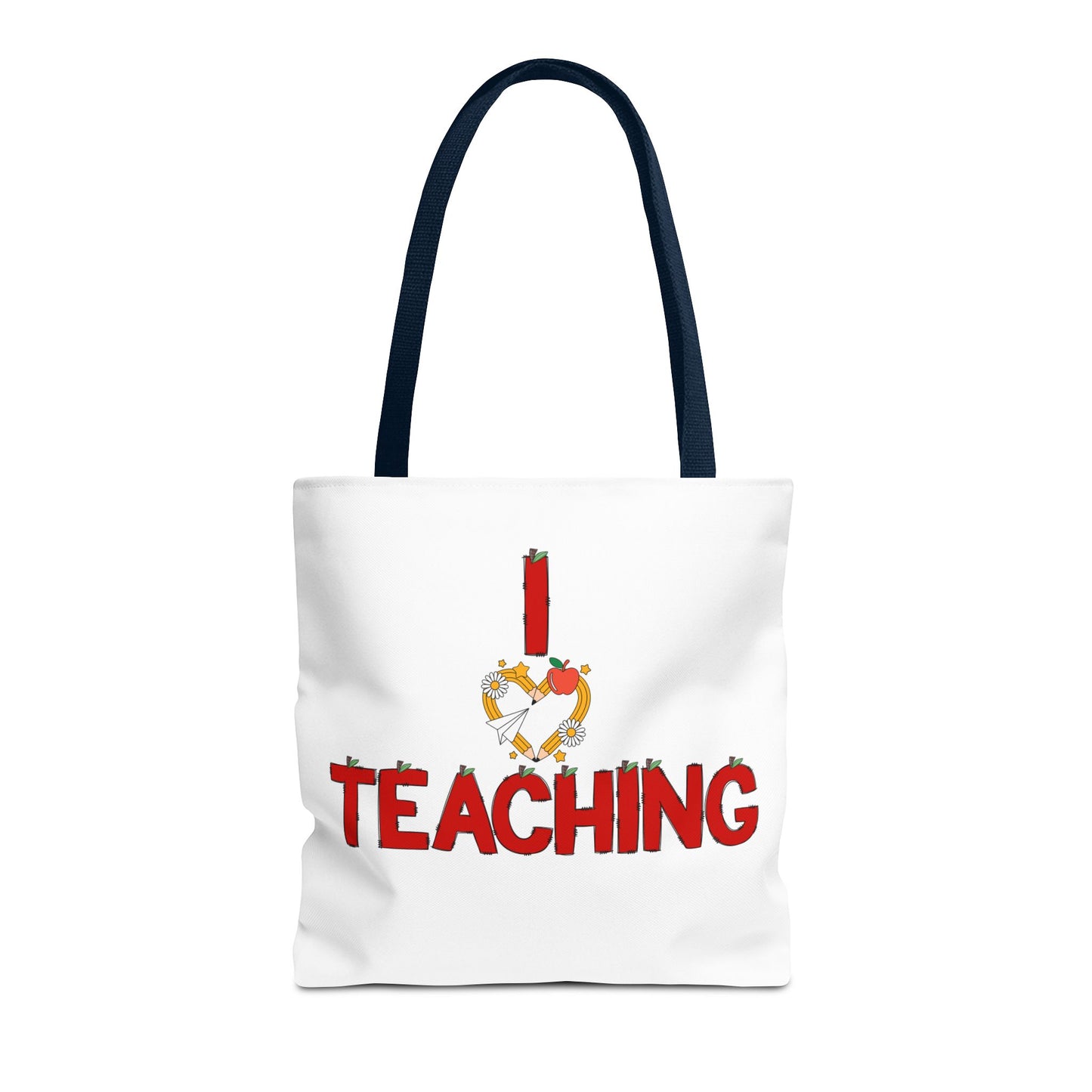 Teaching Tote Bag – "I Love Teaching" Teacher Gift Canvas Tote for Educators