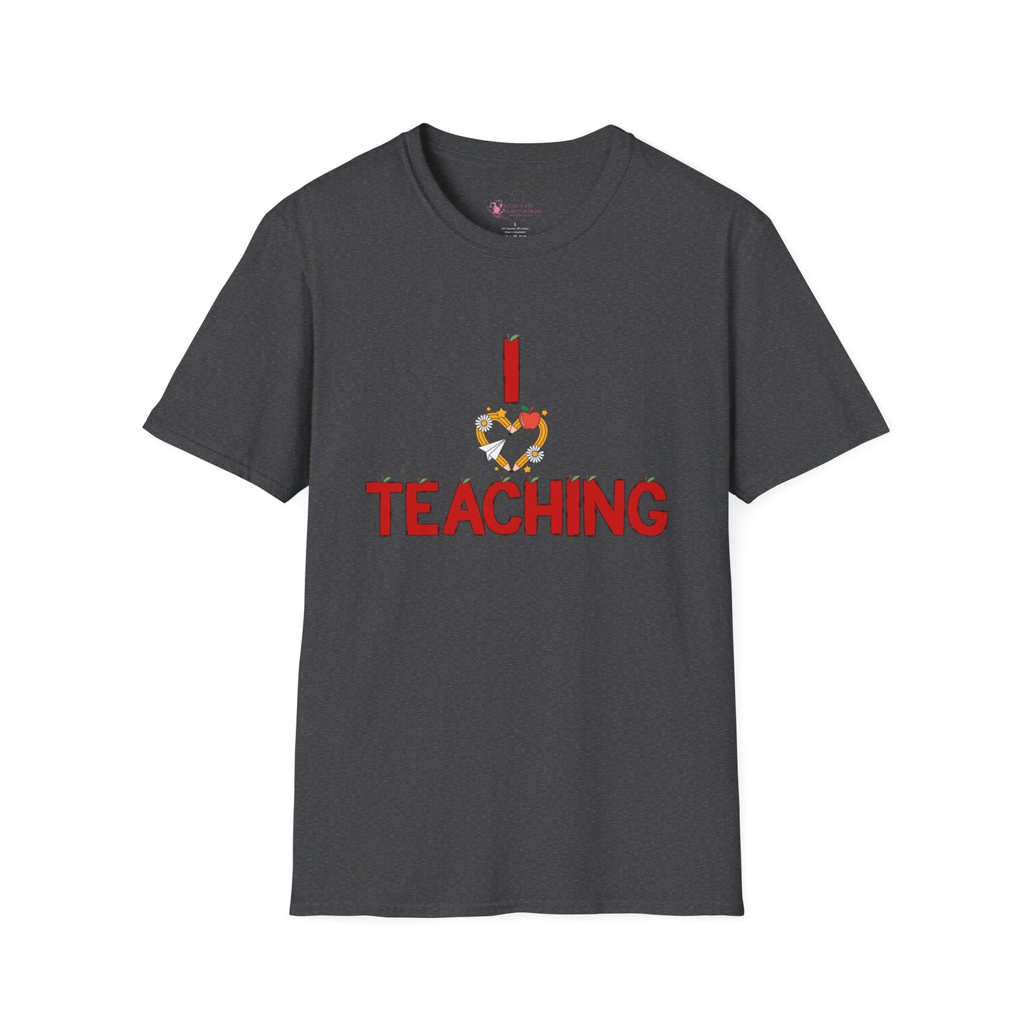 I Love Teaching T‑Shirt — Cute Apple & Pencil Teacher Tee