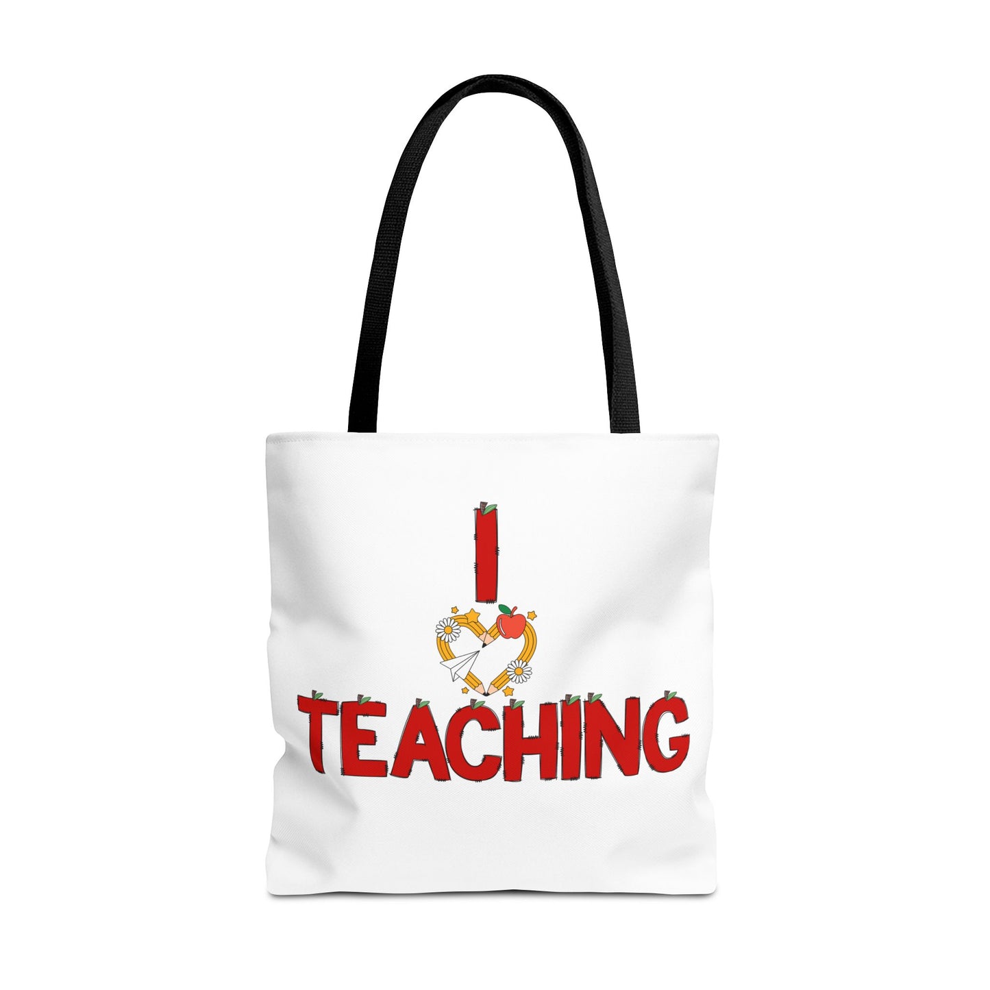 Teaching Tote Bag – "I Love Teaching" Teacher Gift Canvas Tote for Educators