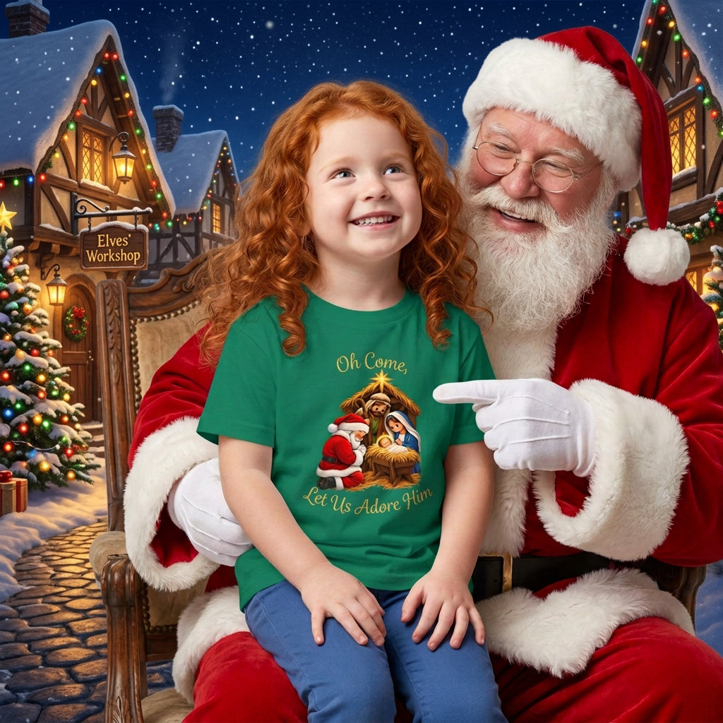 Toddler Christmas Nativity Scene Short Sleeve Tee