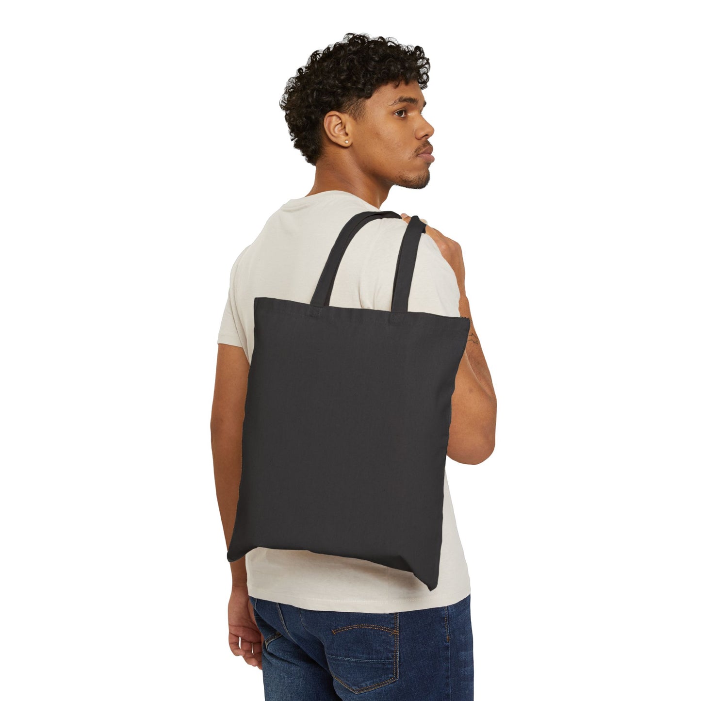 Math Teacher Tote Bag — "I Teach Math, Clearly I Have Problems" Cotton Canvas Grocery/Book Bag