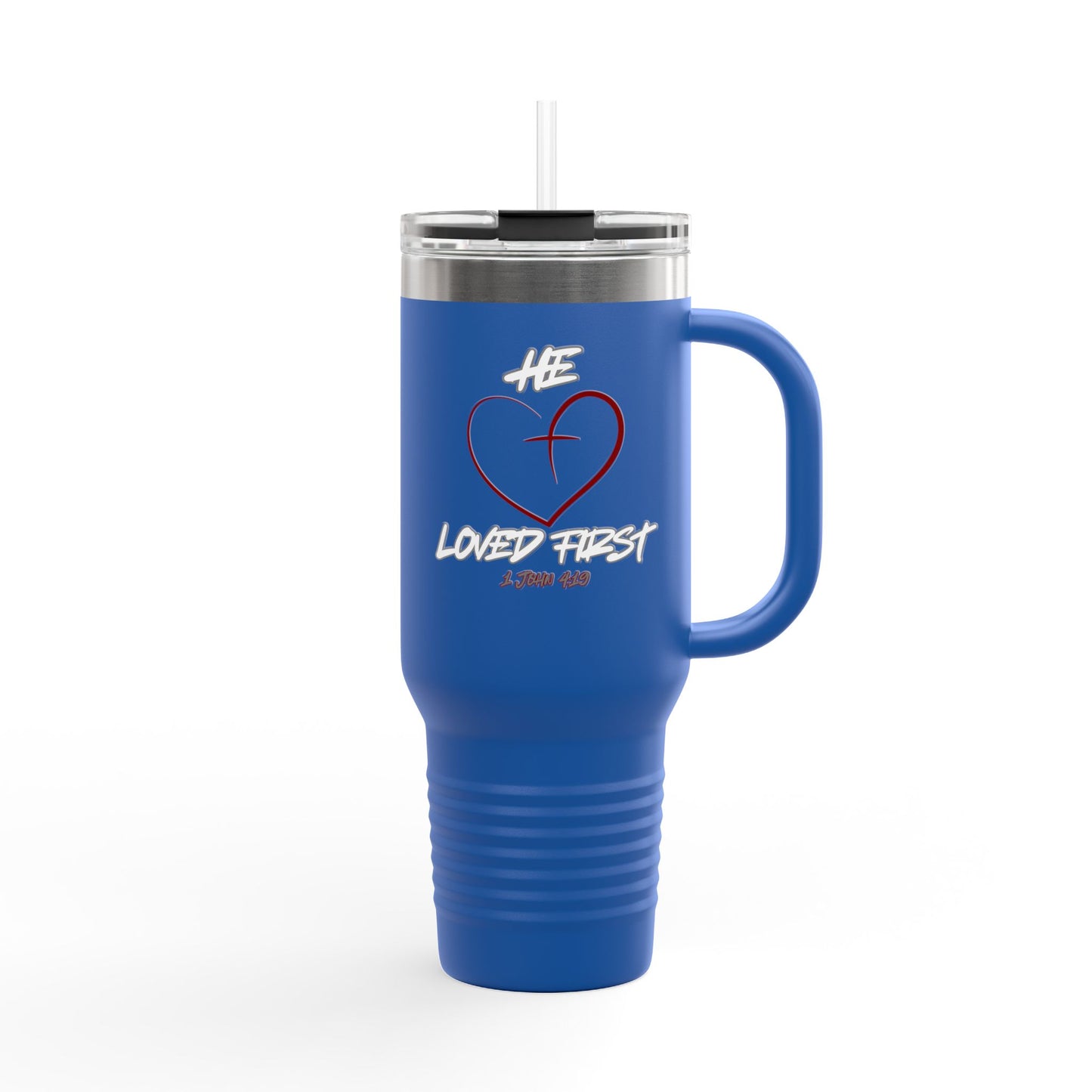 HLF He Loved First Insulated Travel Mug, 40oz