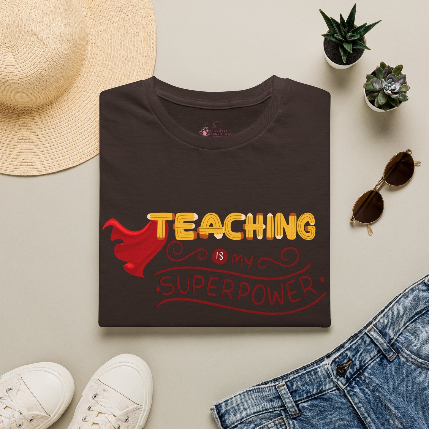 Teaching Is My Superpower T-Shirt — Teacher Appreciation Graphic Tee